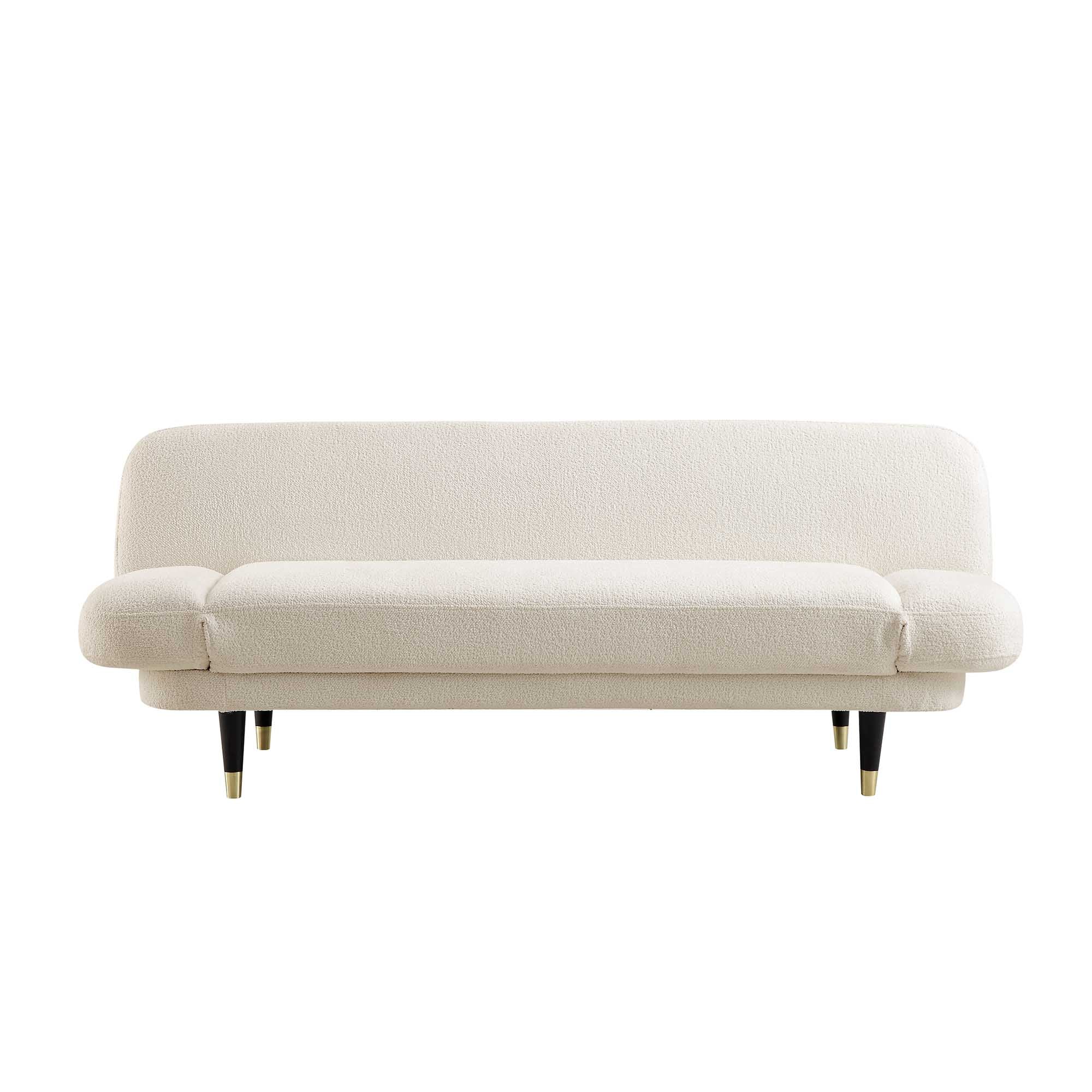 Solna 2-Seater Sofa Bed, Beige Boucle - Image 10