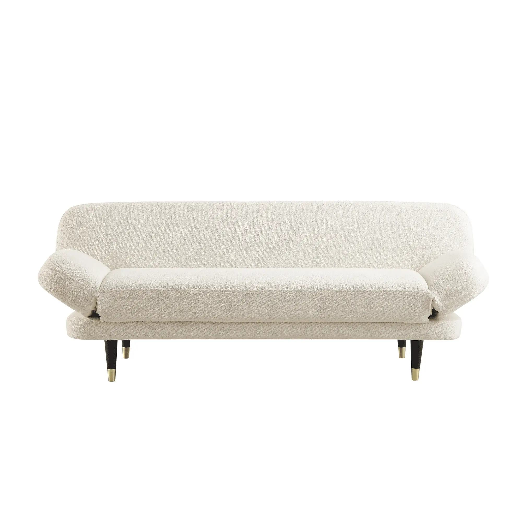 Solna 2-Seater Sofa Bed, Beige Boucle - Image 5