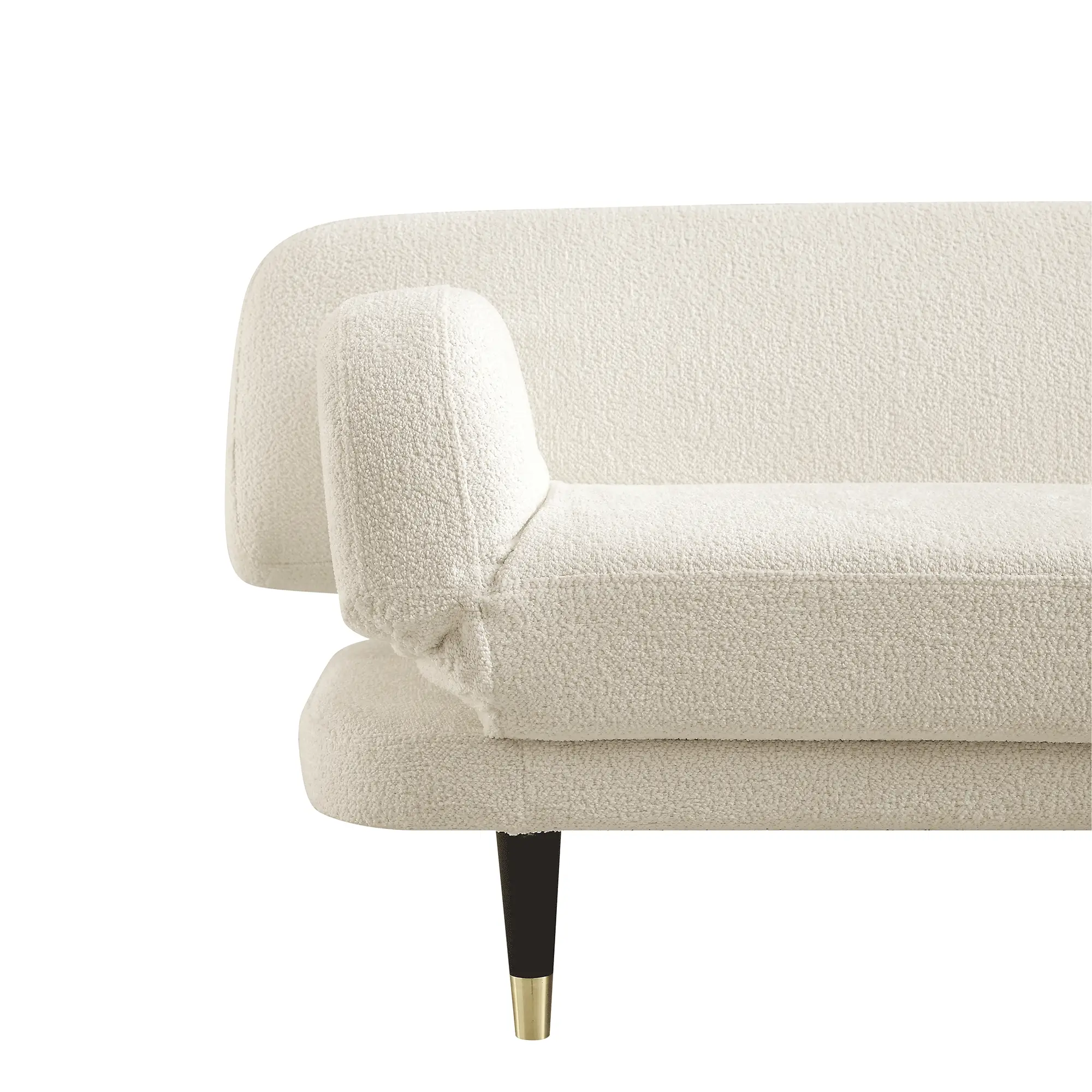 Solna 2-Seater Sofa Bed, Beige Boucle - Image 6