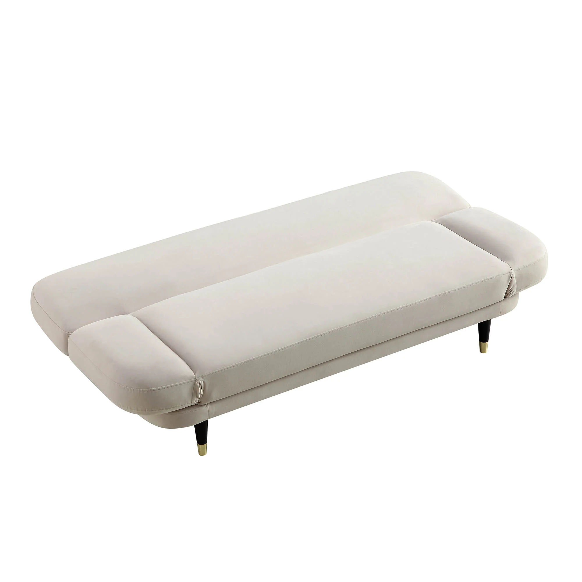 Solna 2-Seater Sofa Bed, Champagne Velvet - Image 12