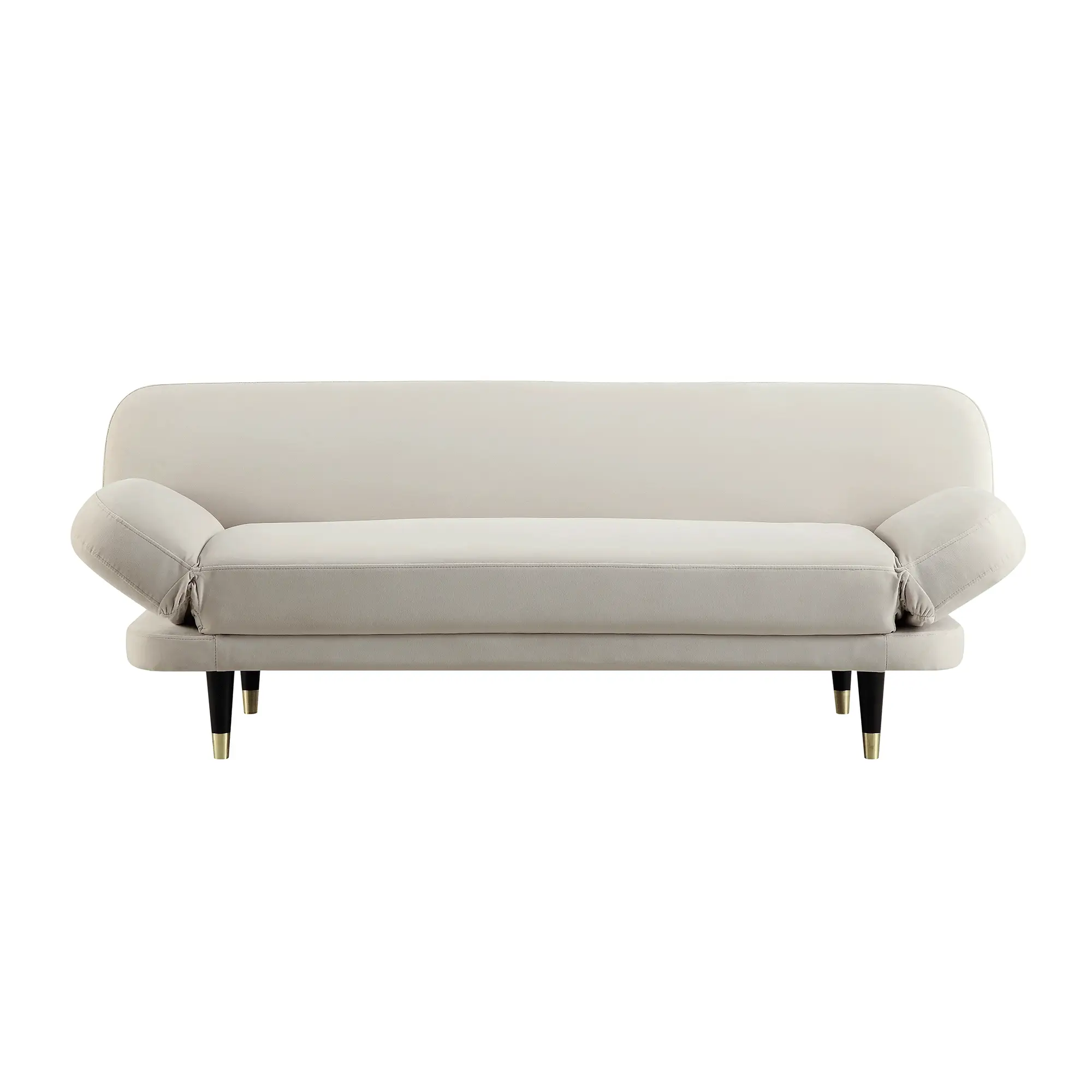 Solna 2-Seater Sofa Bed, Champagne Velvet - Image 6