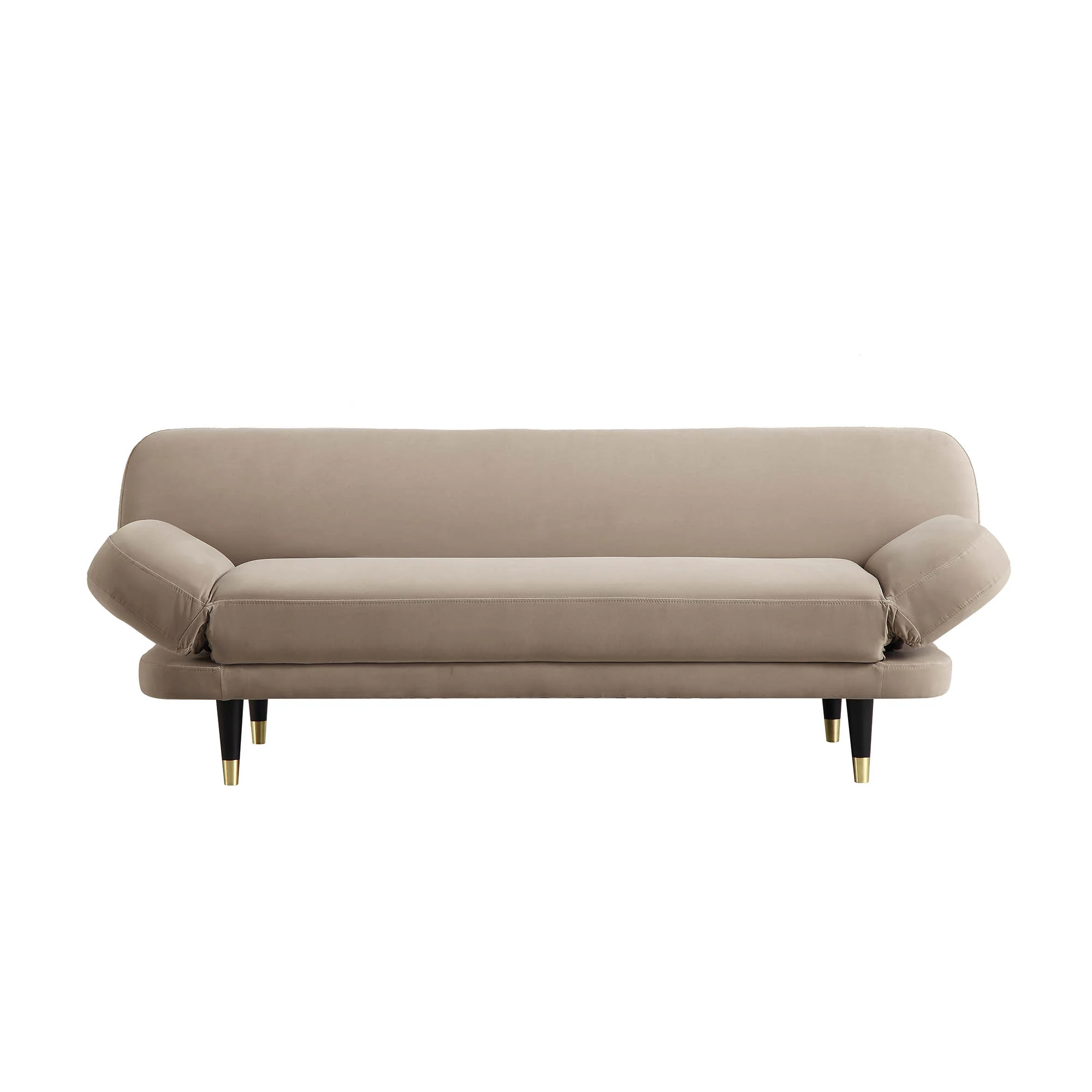 Solna 2-Seater Sofa Bed, Mink Velvet - Image 8