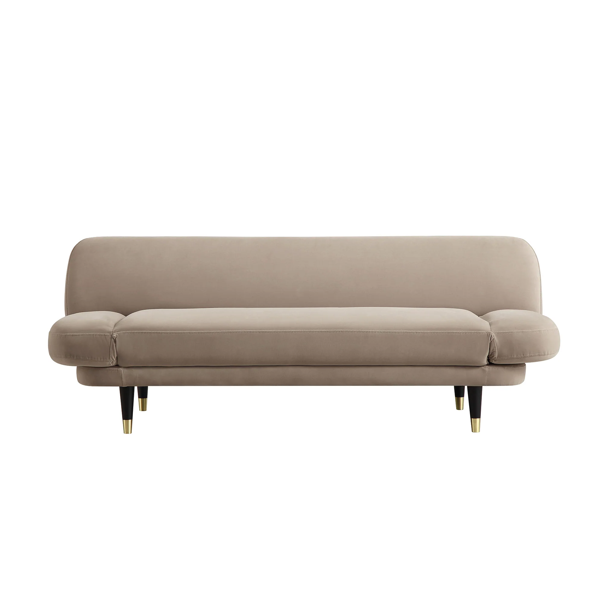 Solna 2-Seater Sofa Bed, Mink Velvet - Image 9