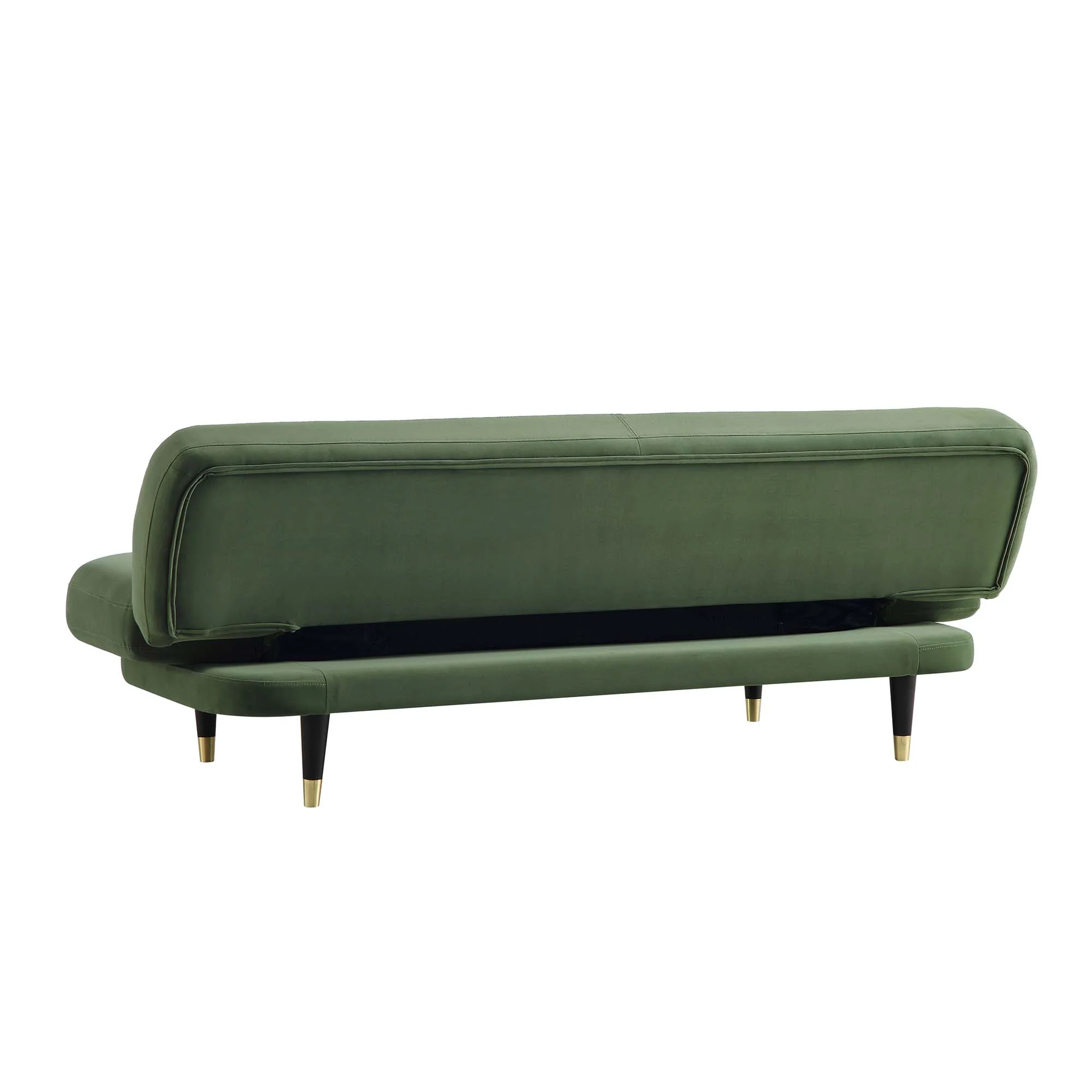 Solna 2-Seater Sofa Bed, Moss Green Velvet - Image 13