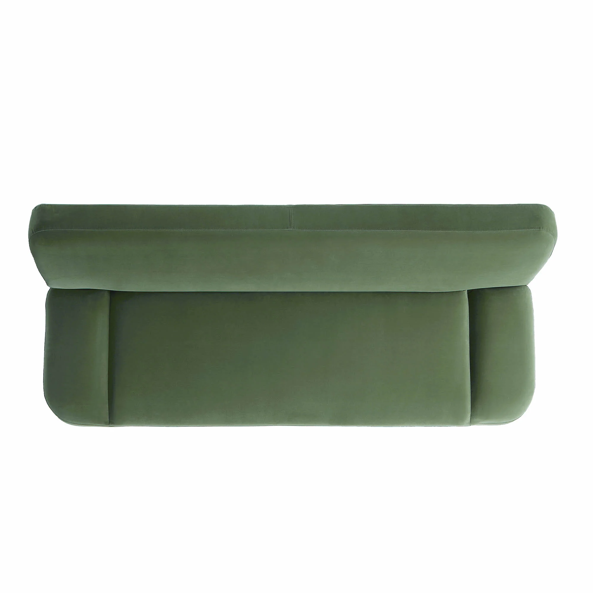 Solna 2-Seater Sofa Bed, Moss Green Velvet - Image 15