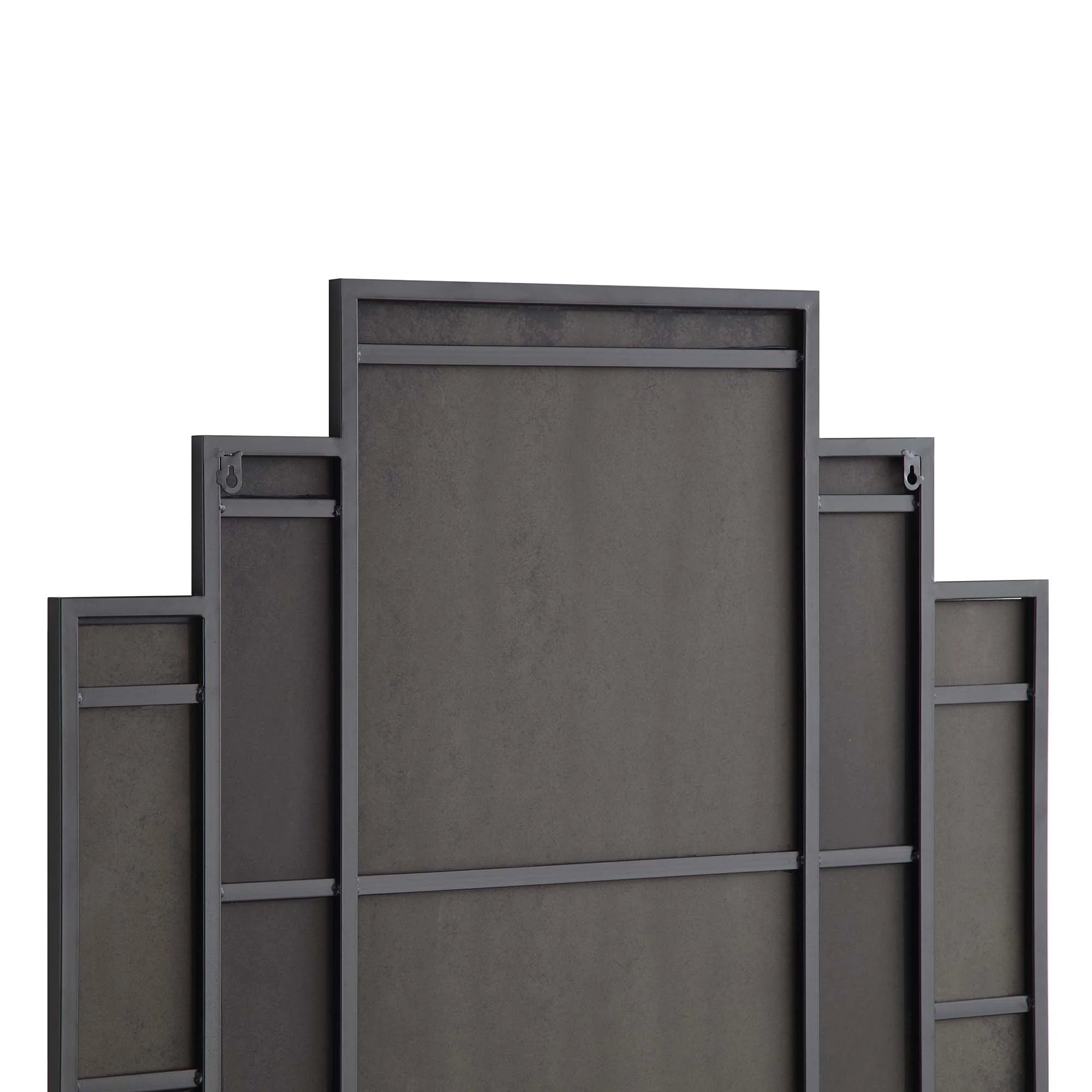 Sonia Black Metal Frame Art Deco Square Wall Mirror 90 x 90 cm - Image 7