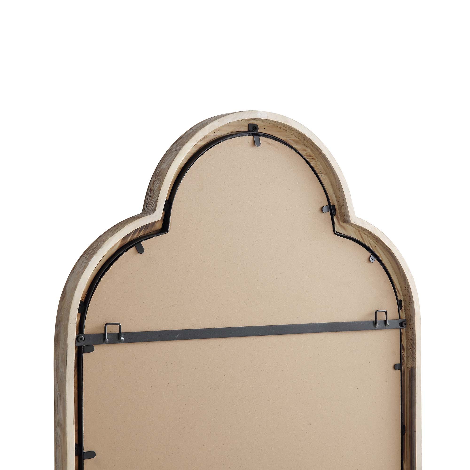 Southam Arched Full Length Wooden Frame Window Mirror 160 x 76 cm - Image 8