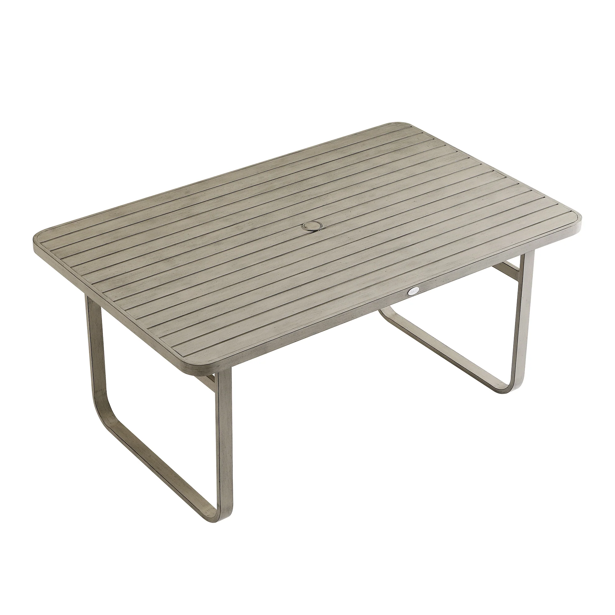 Stanford Round Wicker Outdoor 6-Seater Rectangular Dining Set, Natural - Image 18