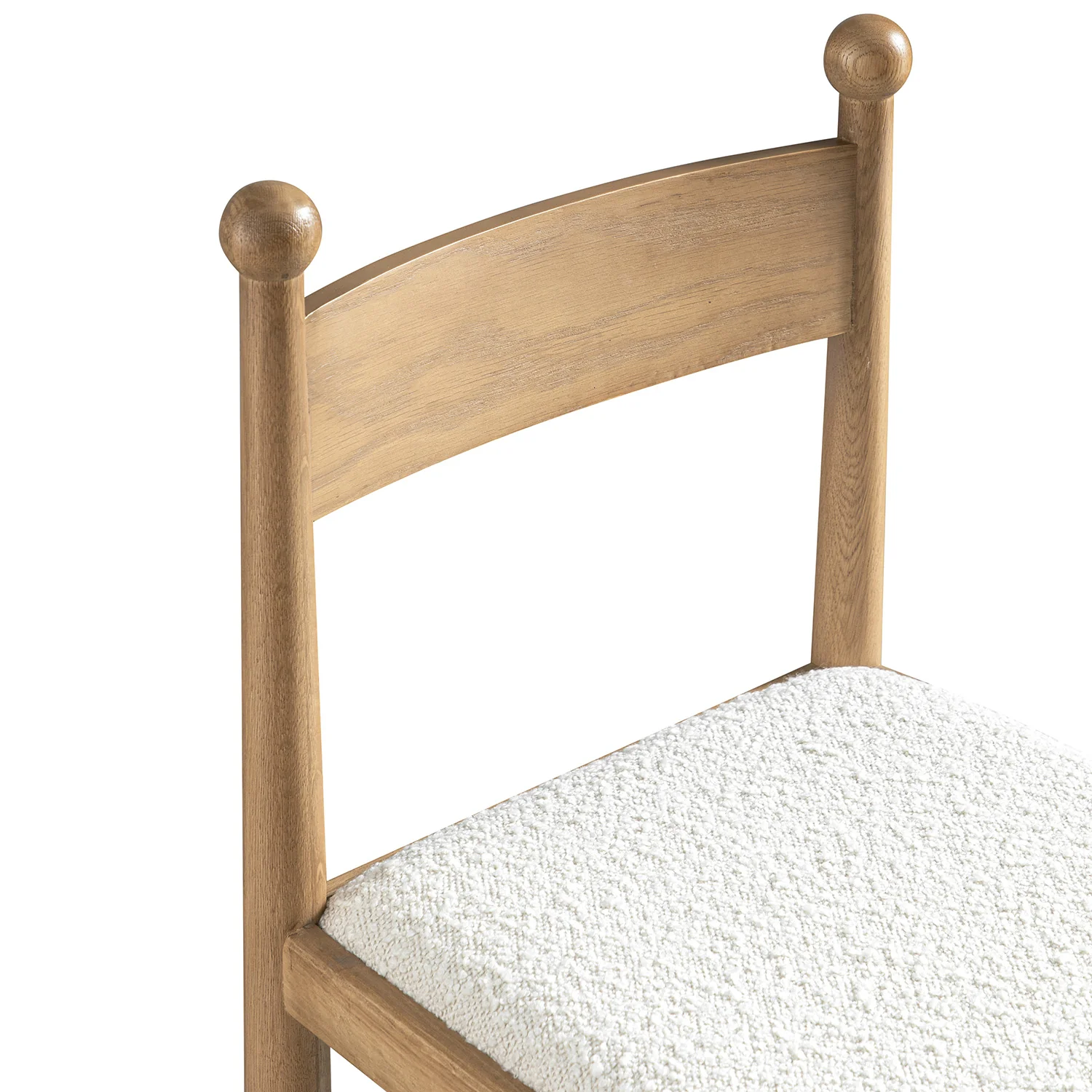 Tama Counter Stool, Ecru Boucle | Natural Oak Frame - Image 13