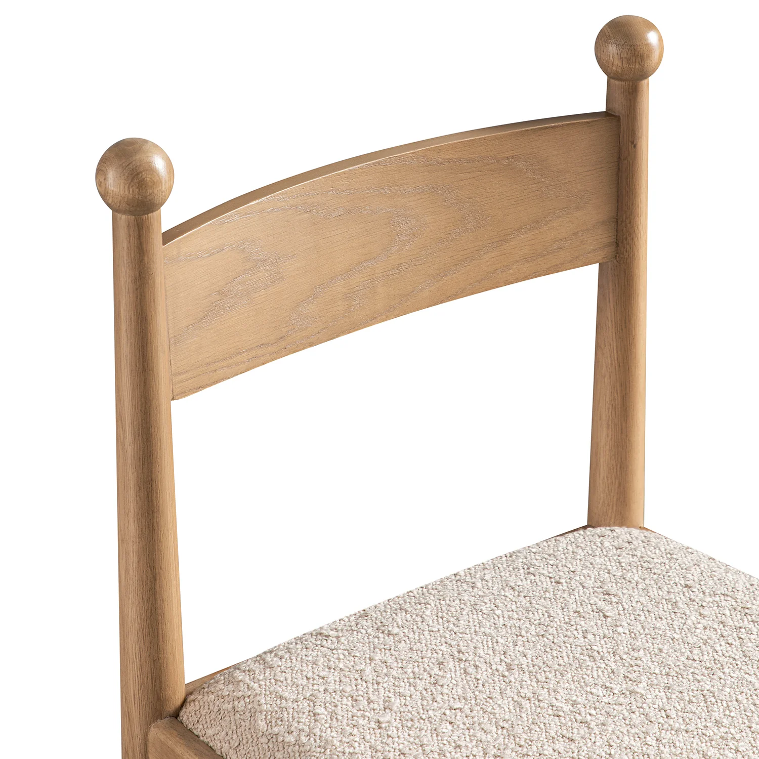 Tama Counter Stool, Light Taupe Boucle | Natural Oak Frame - Image 14