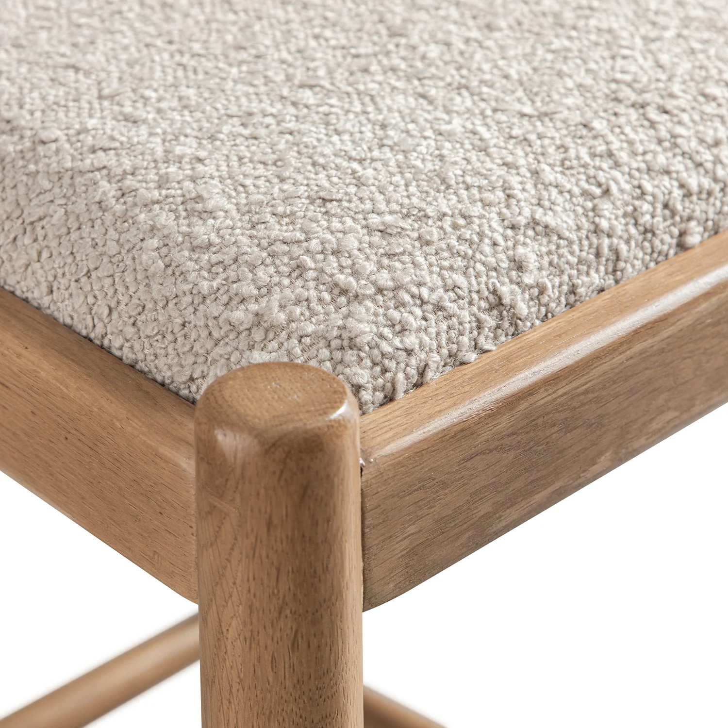 Tama Counter Stool, Light Taupe Boucle | Natural Oak Frame - Image 17