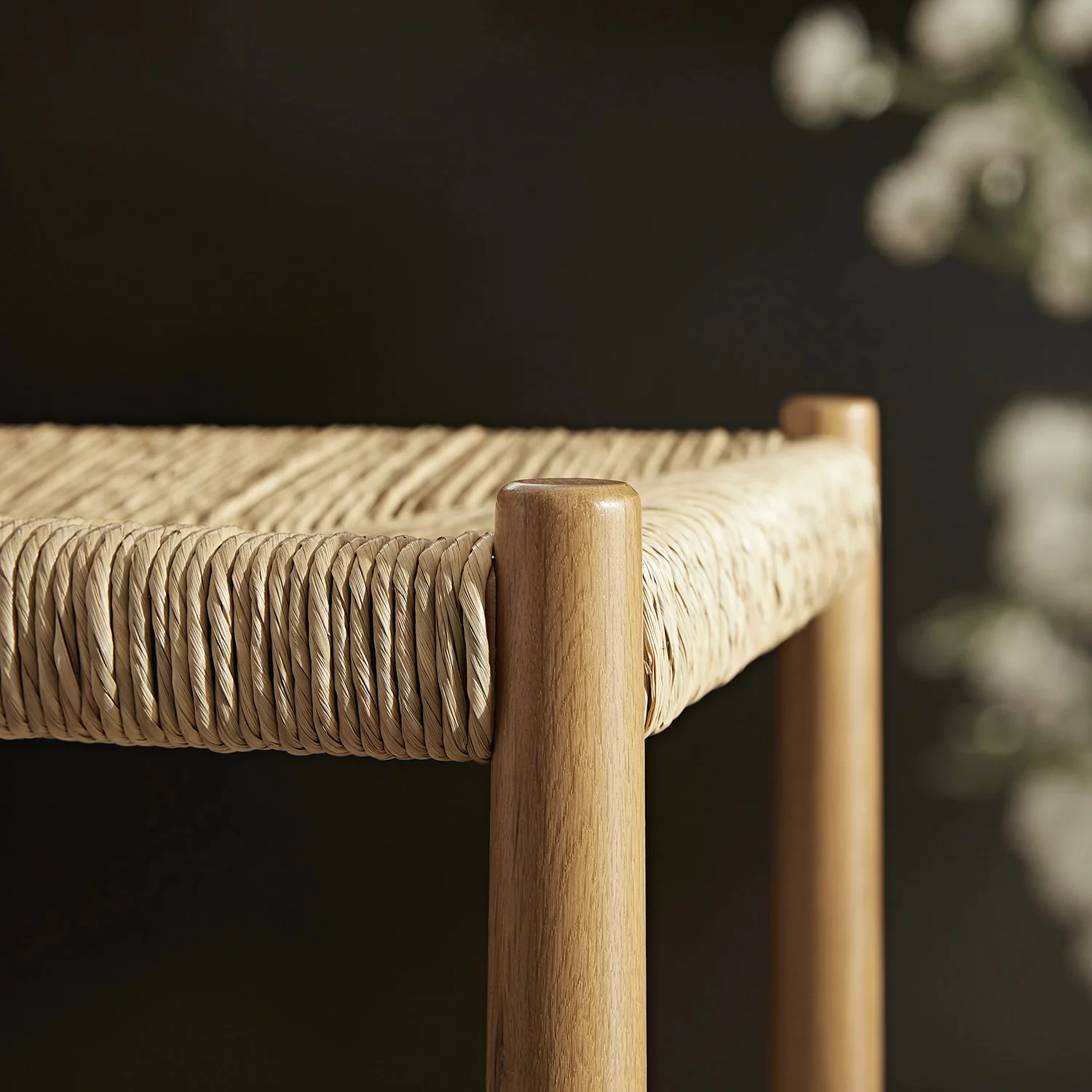 Tama Counter Stool, Woven Seagrass | Natural Oak Frame - Image 6