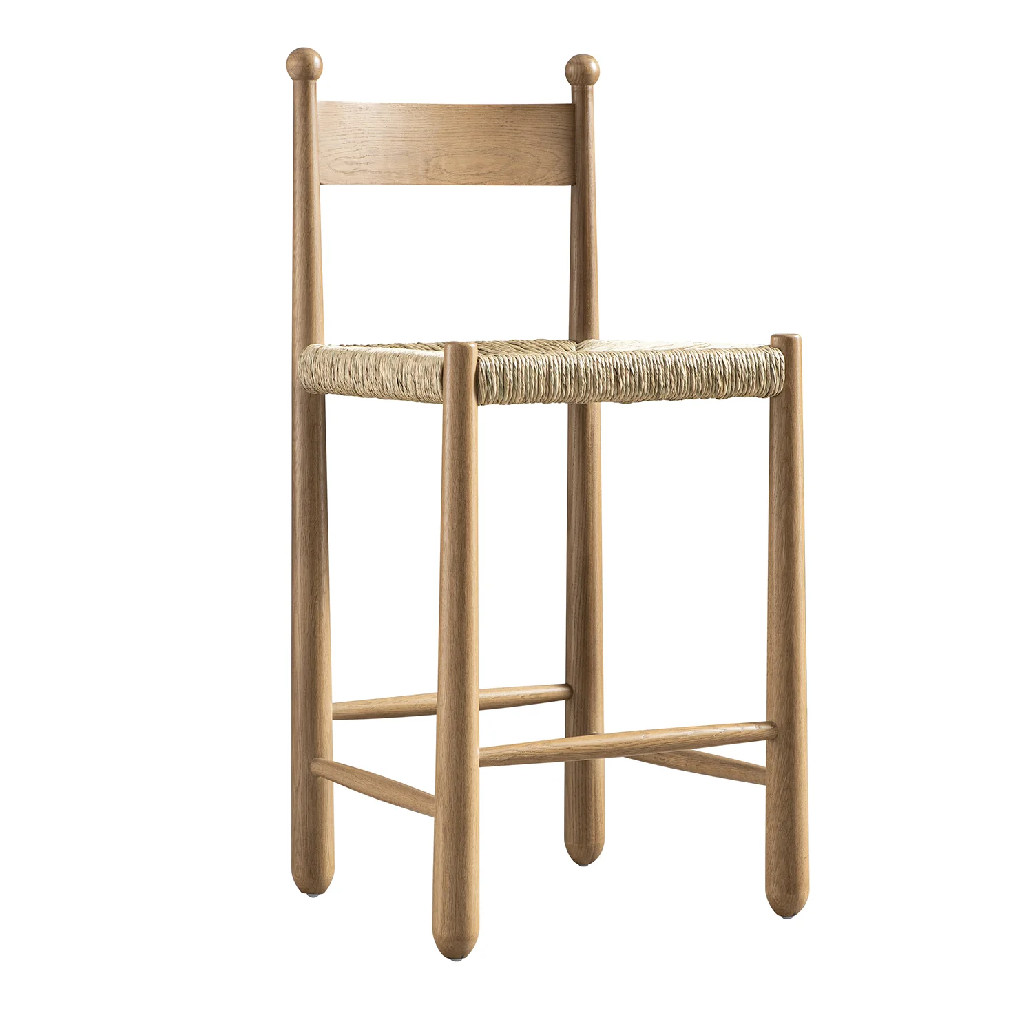 Tama Counter Stool, Woven Seagrass | Natural Oak Frame - Image 8