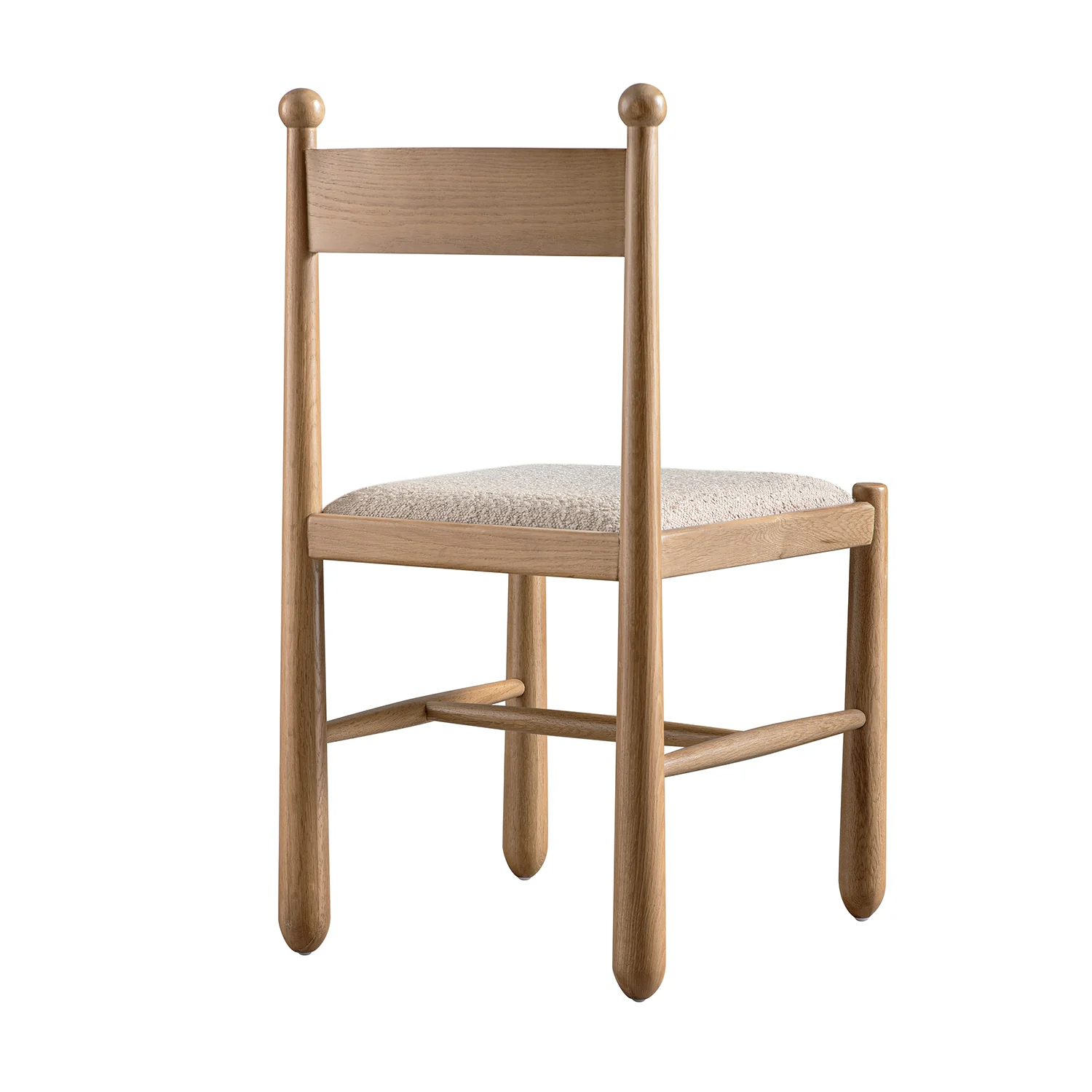 Tama Dining Chair, Light Taupe Boucle | Natural Oak Frame - Image 13