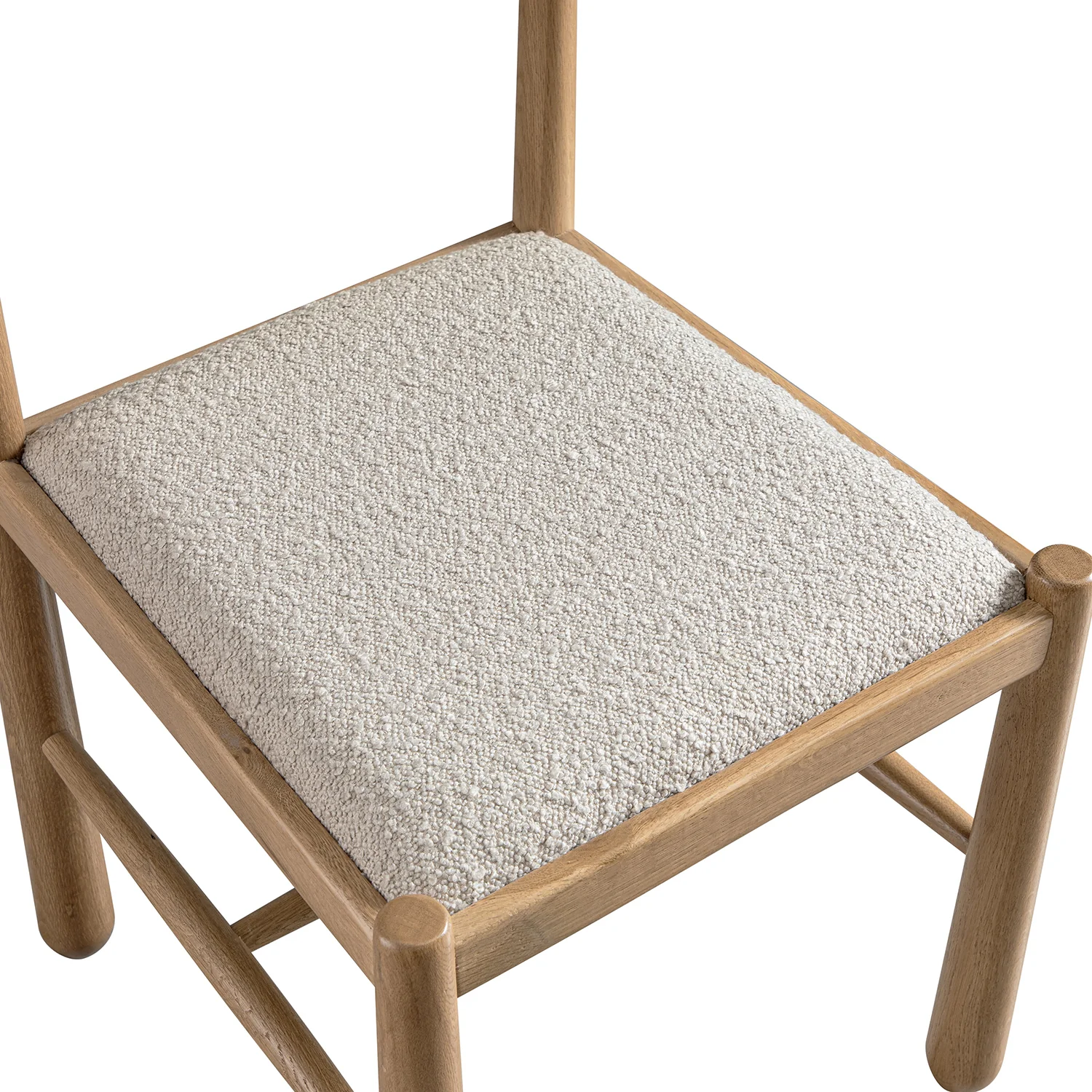 Tama Dining Chair, Light Taupe Boucle | Natural Oak Frame - Image 18