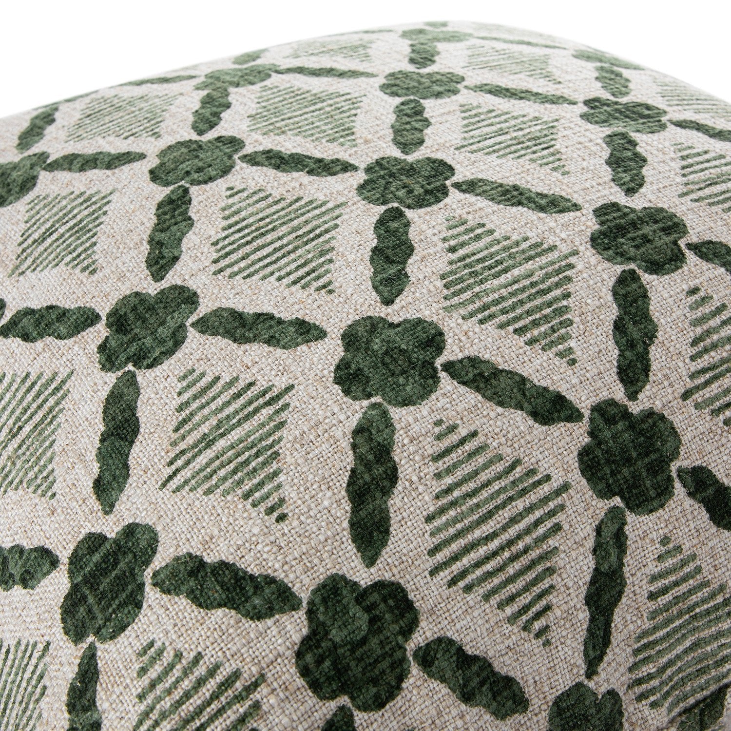 Tessera Spruce Green Luxury Linen Cushion - Image 4