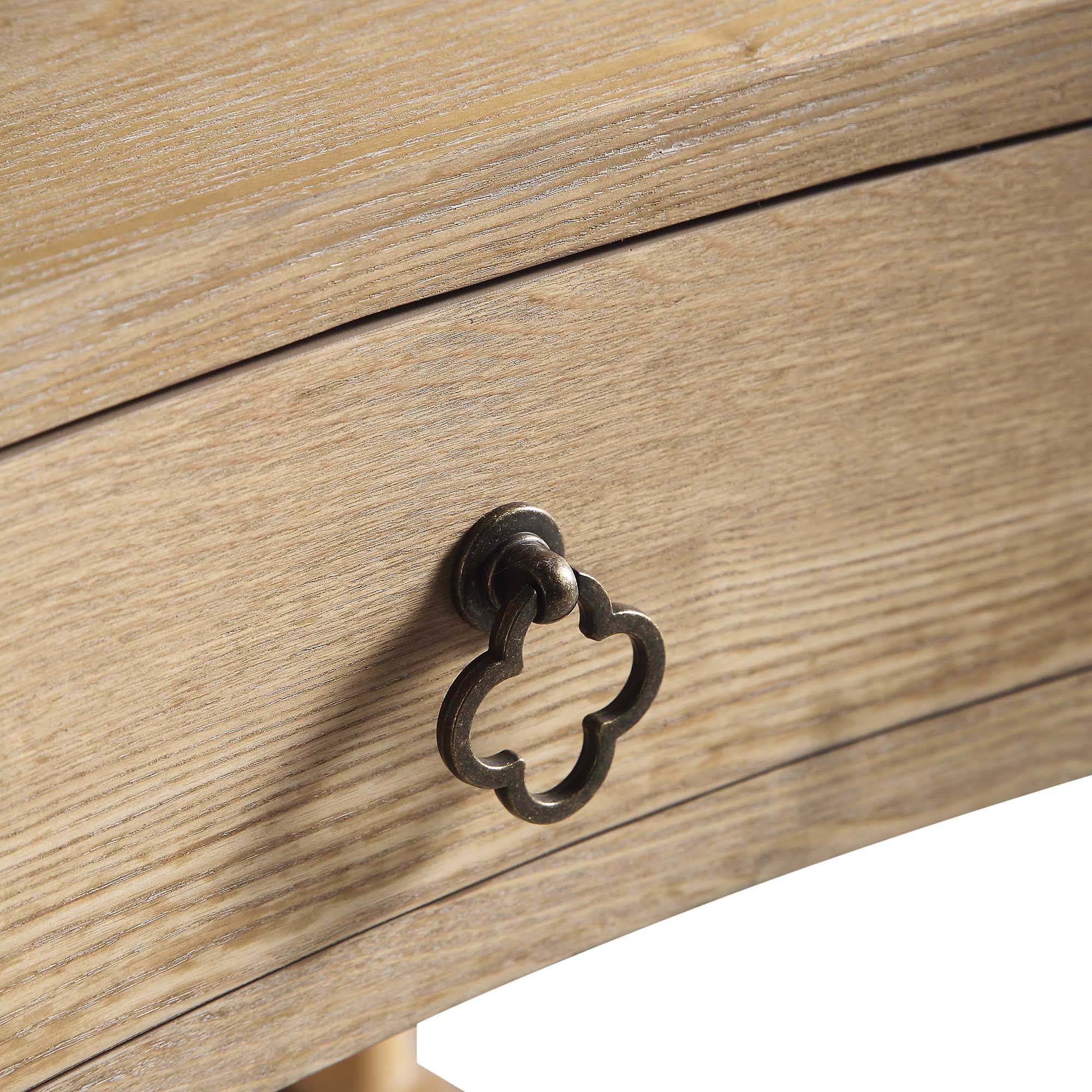 Thalia Concave 1 Drawer Bedside Table, Natural - Image 13