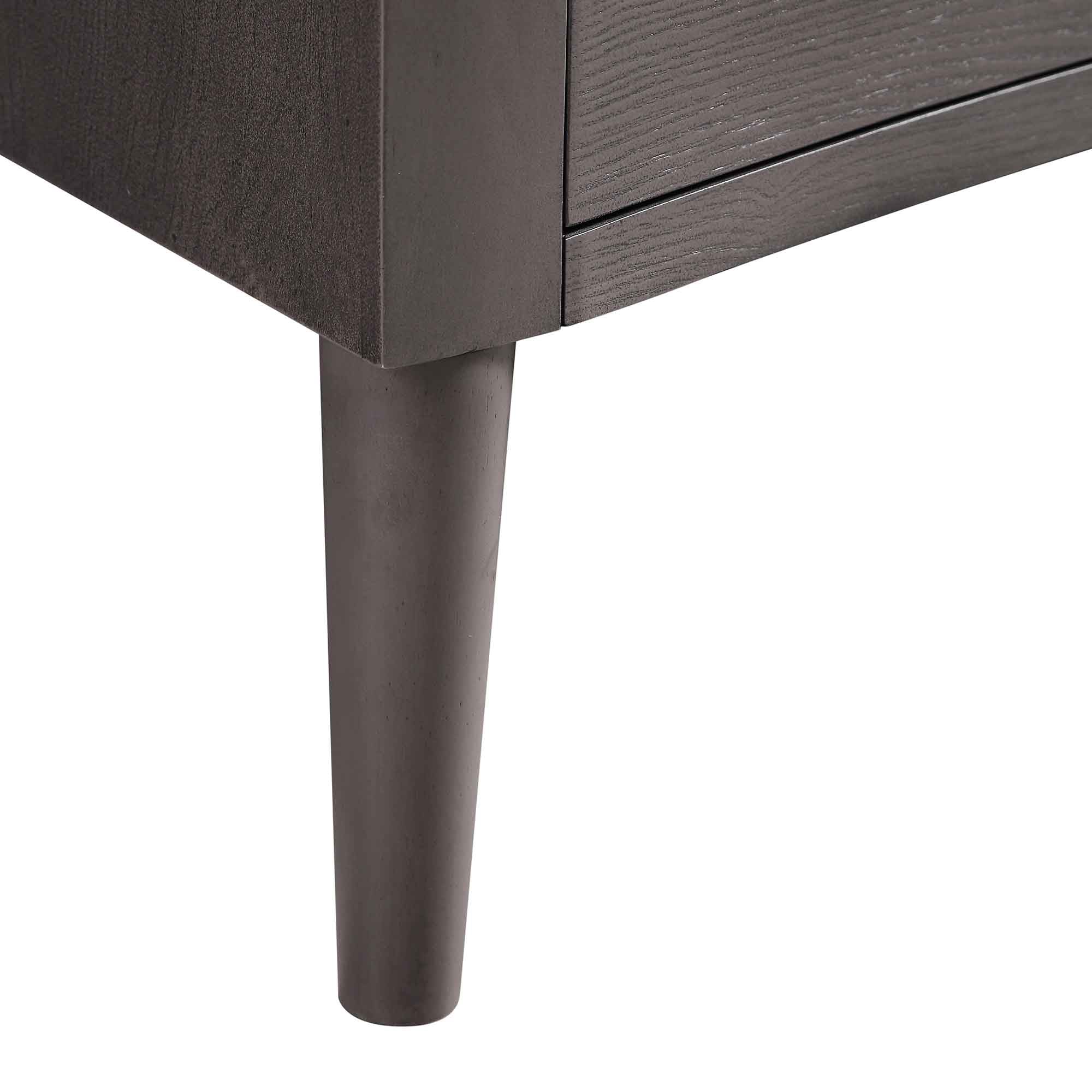 Thalia Concave 3 Drawer Bedside Table, Silver Oak - Image 15