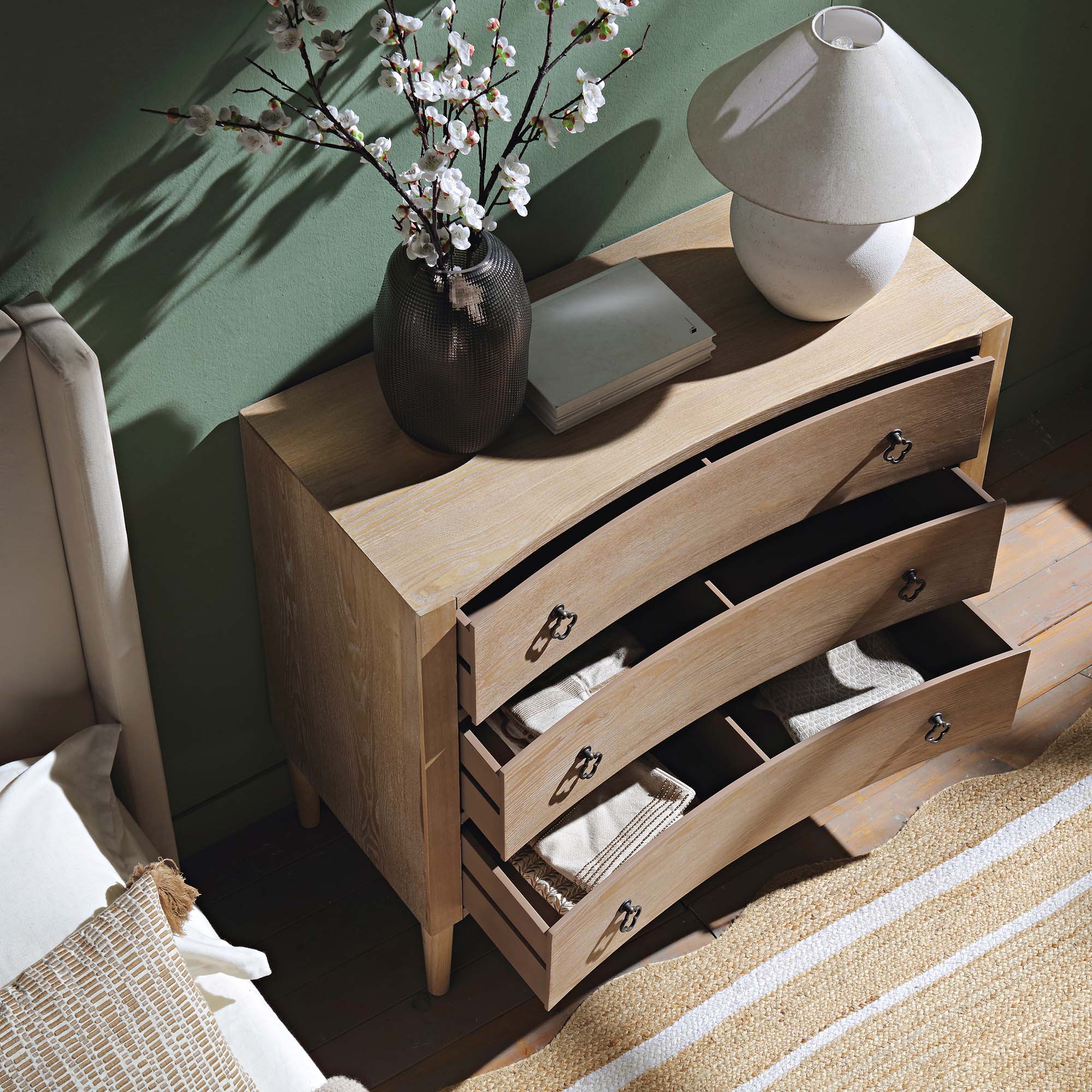 Thalia Concave Chest of Drawers, Natural - Image 3