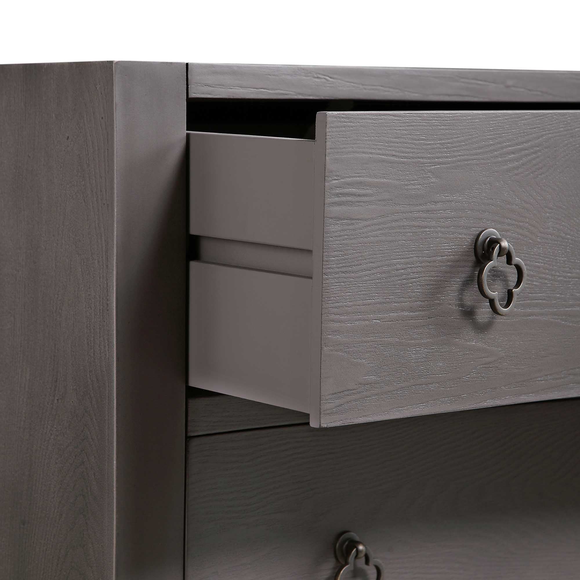 Thalia Concave Chest of Drawers, Silver Oak - Image 14