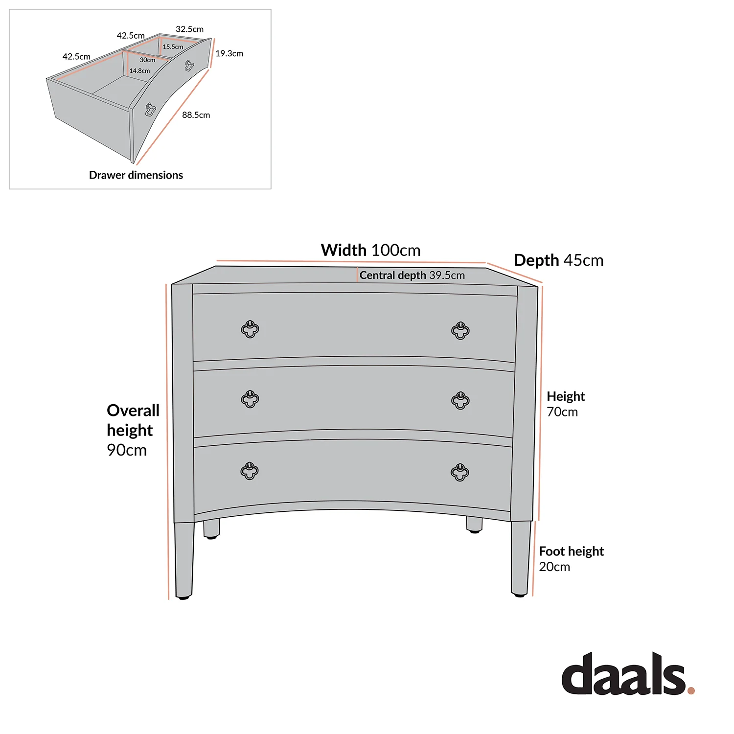 Thalia Concave Chest of Drawers, Natural - Image 6
