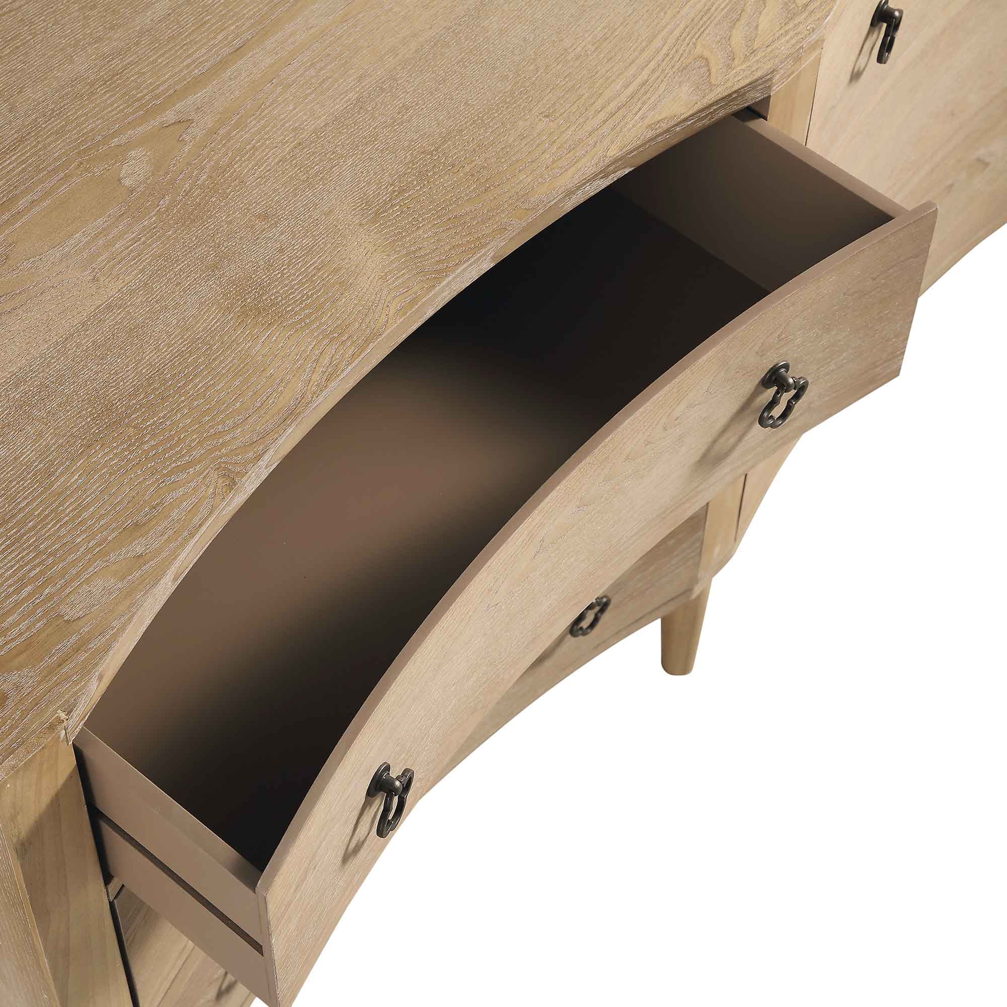 Thalia Concave Double Chest of Drawers, Natural - Image 12
