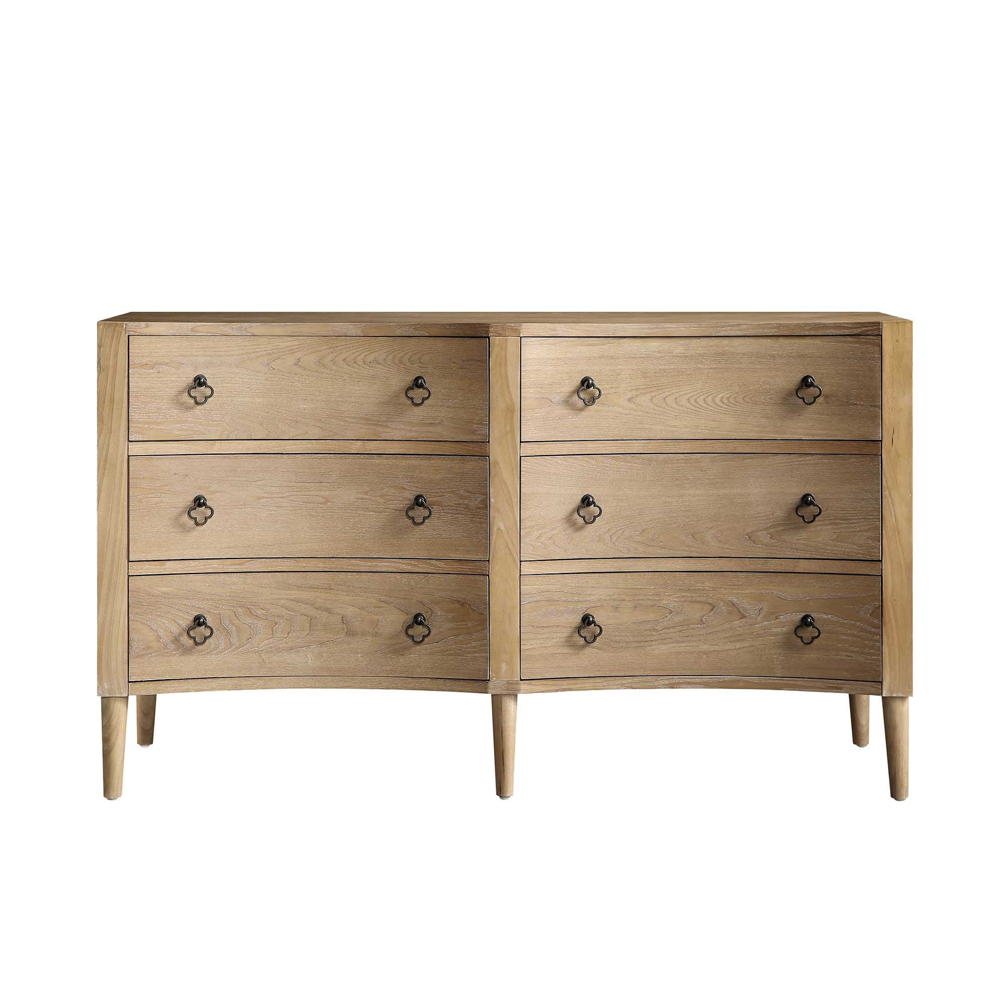 Thalia Concave Double Chest of Drawers, Natural - Image 4