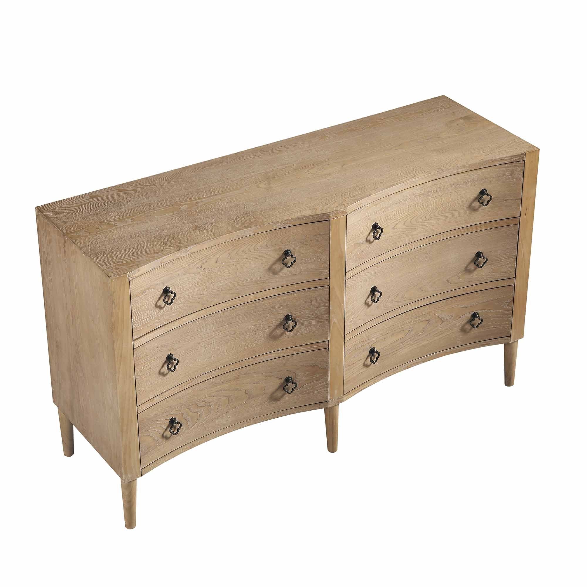 Thalia Concave Double Chest of Drawers, Natural - Image 8