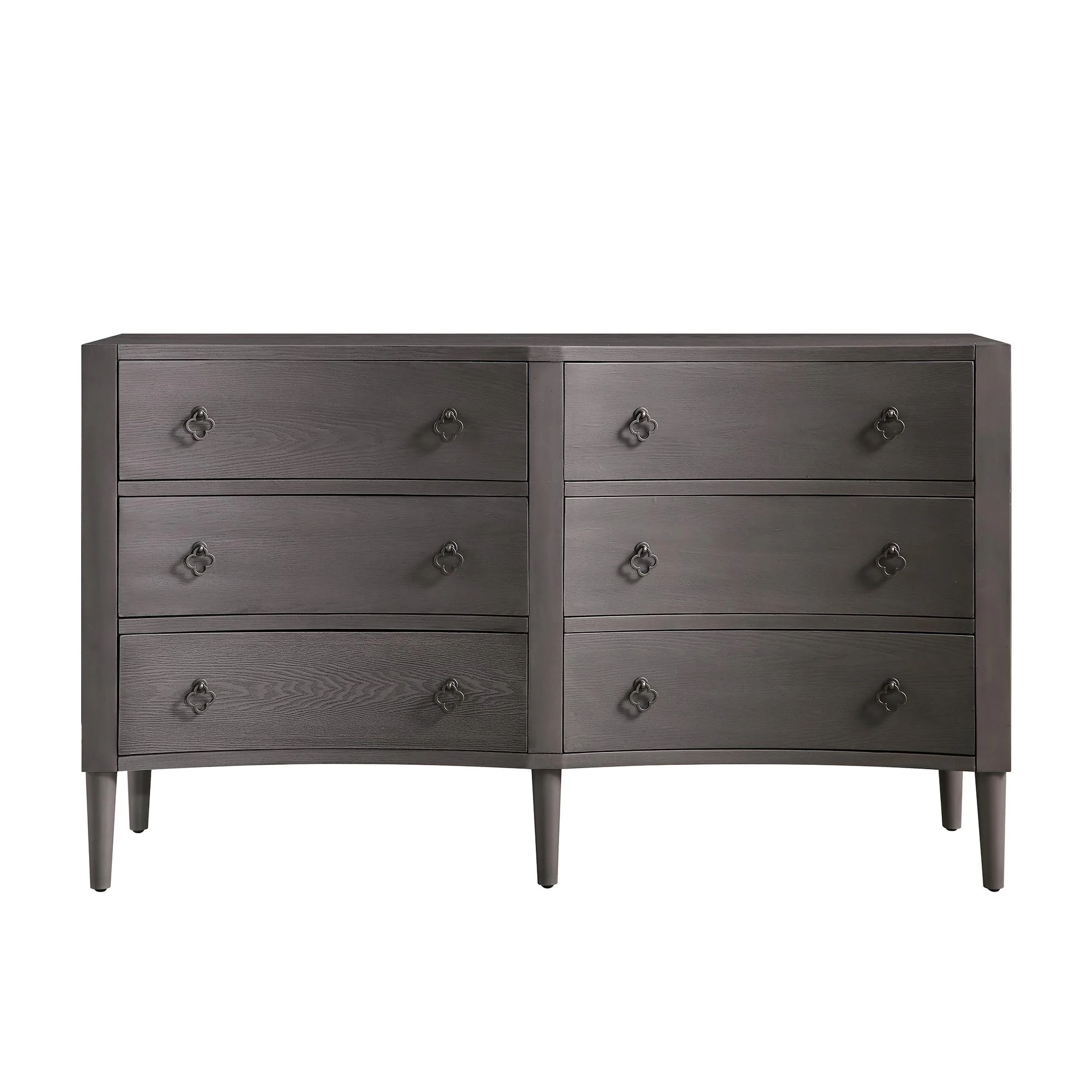 Thalia Concave Double Chest of Drawers, Silver Oak - Image 5