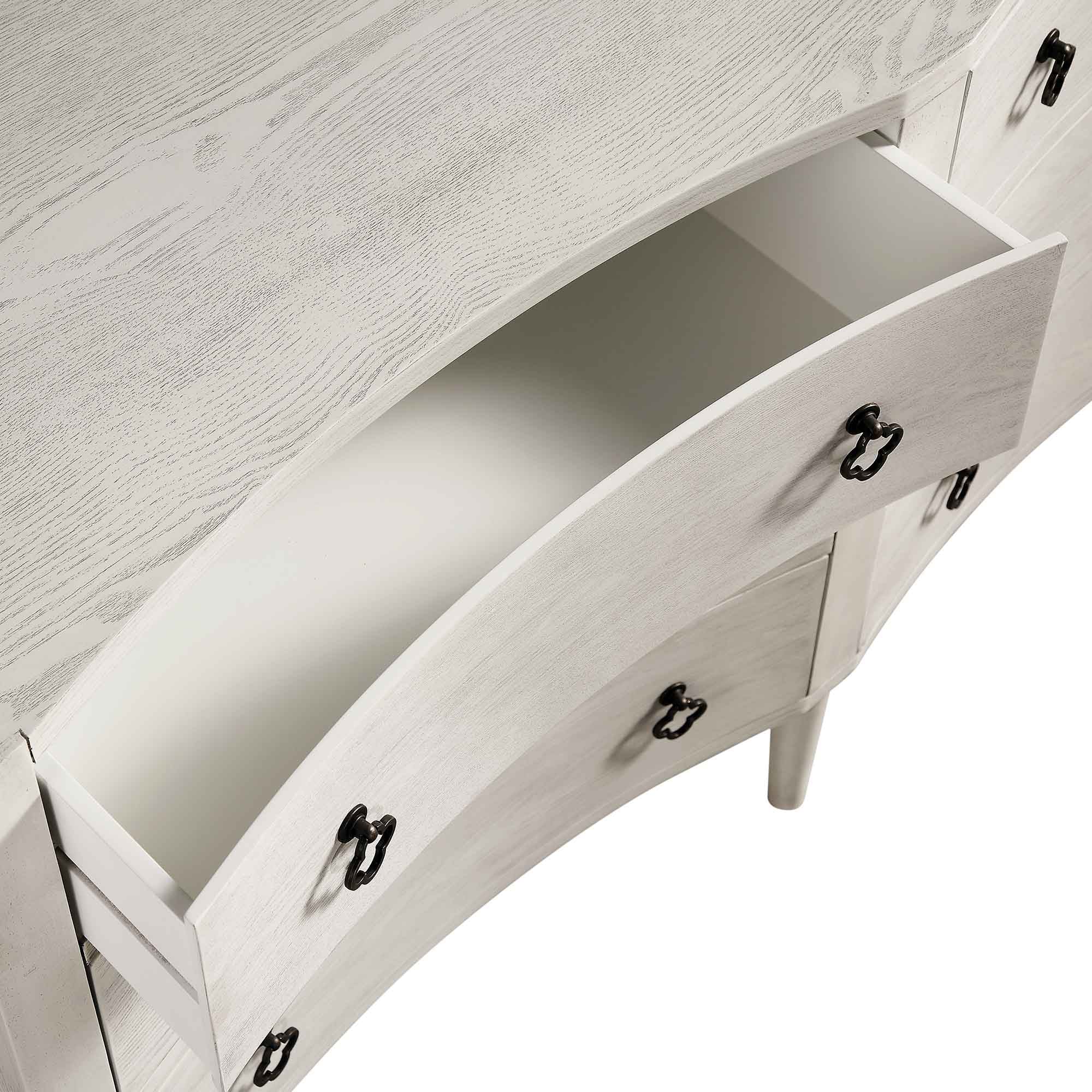 Thalia Concave Double Chest of Drawers, Washed White - Image 13