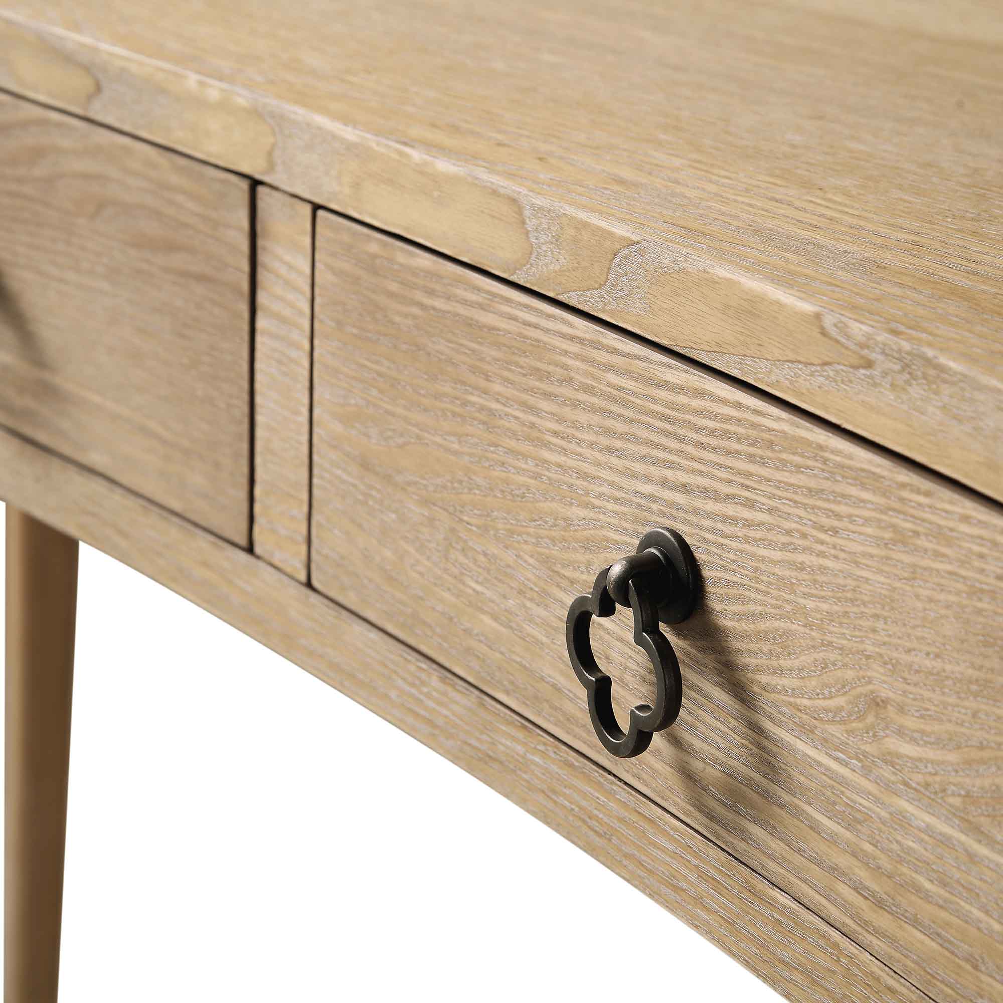 Thalia Concave Dressing Table, Natural - Image 12
