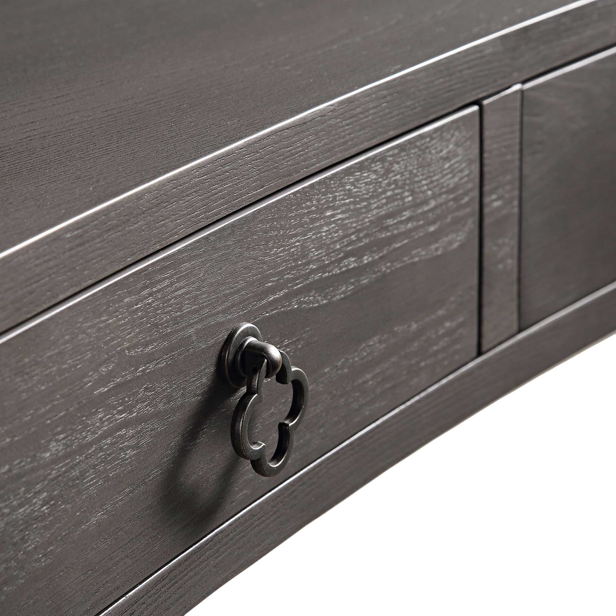 Thalia Concave Dressing Table, Silver Oak - Image 11