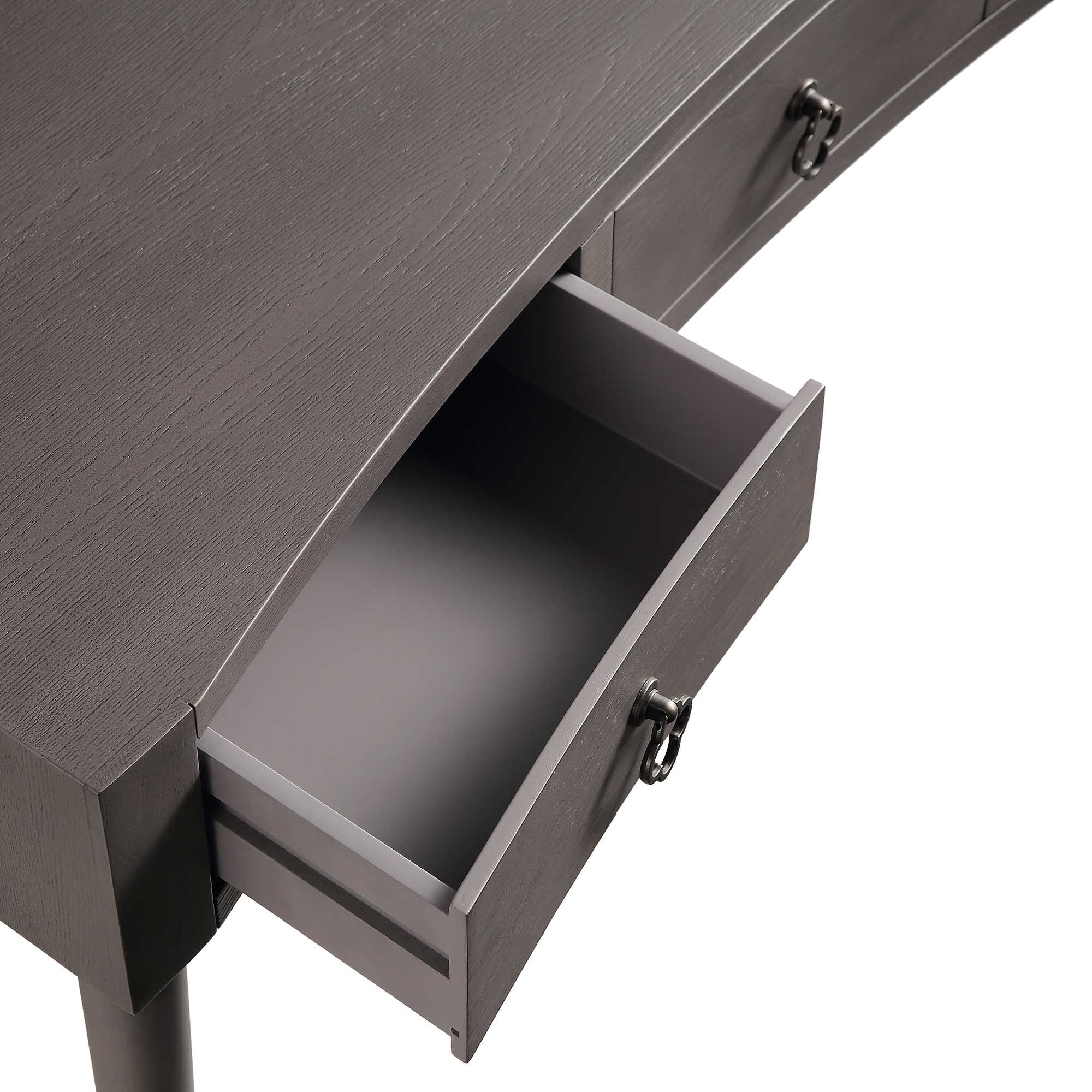 Thalia Concave Dressing Table, Silver Oak - Image 12