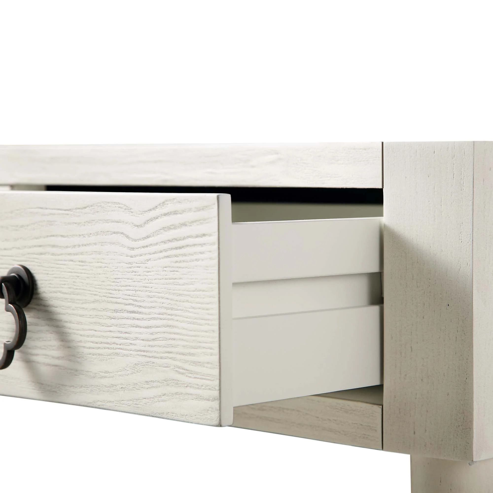 Thalia Concave Dressing Table, Washed White - Image 13