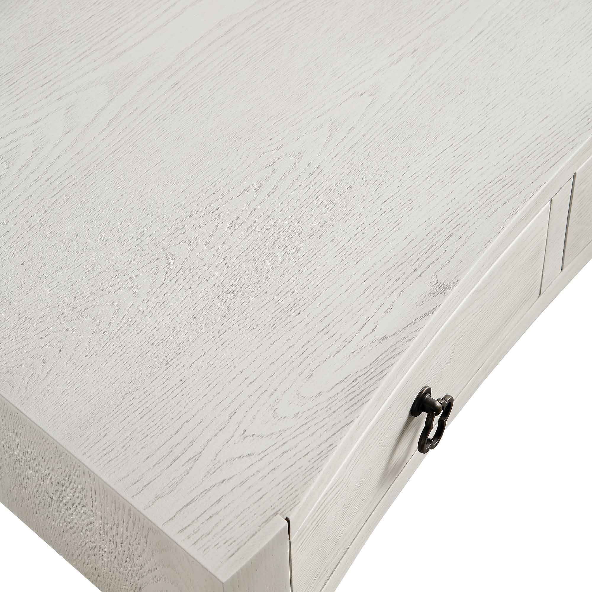 Thalia Concave Dressing Table, Washed White - Image 14