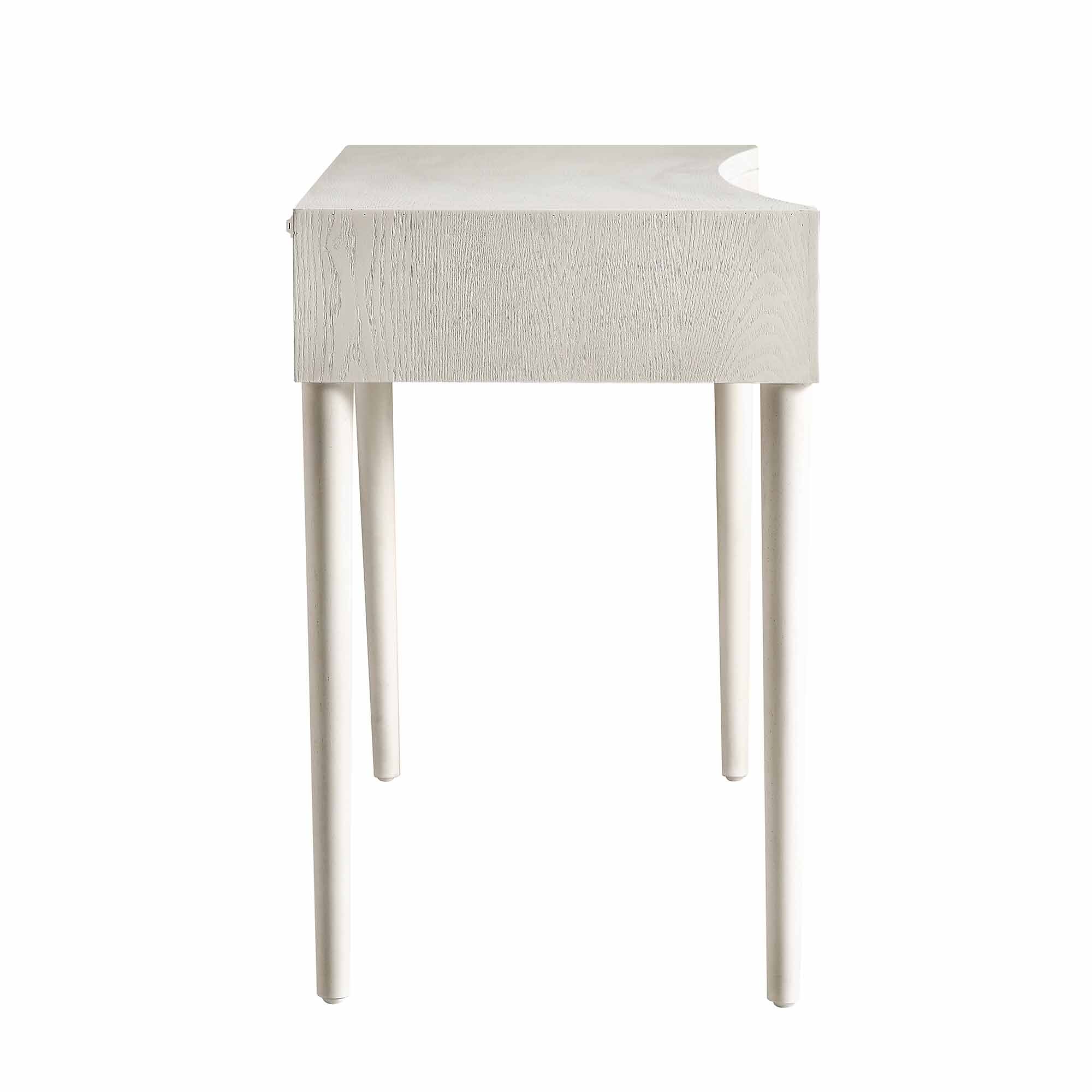 Thalia Concave Dressing Table, Washed White - Image 9
