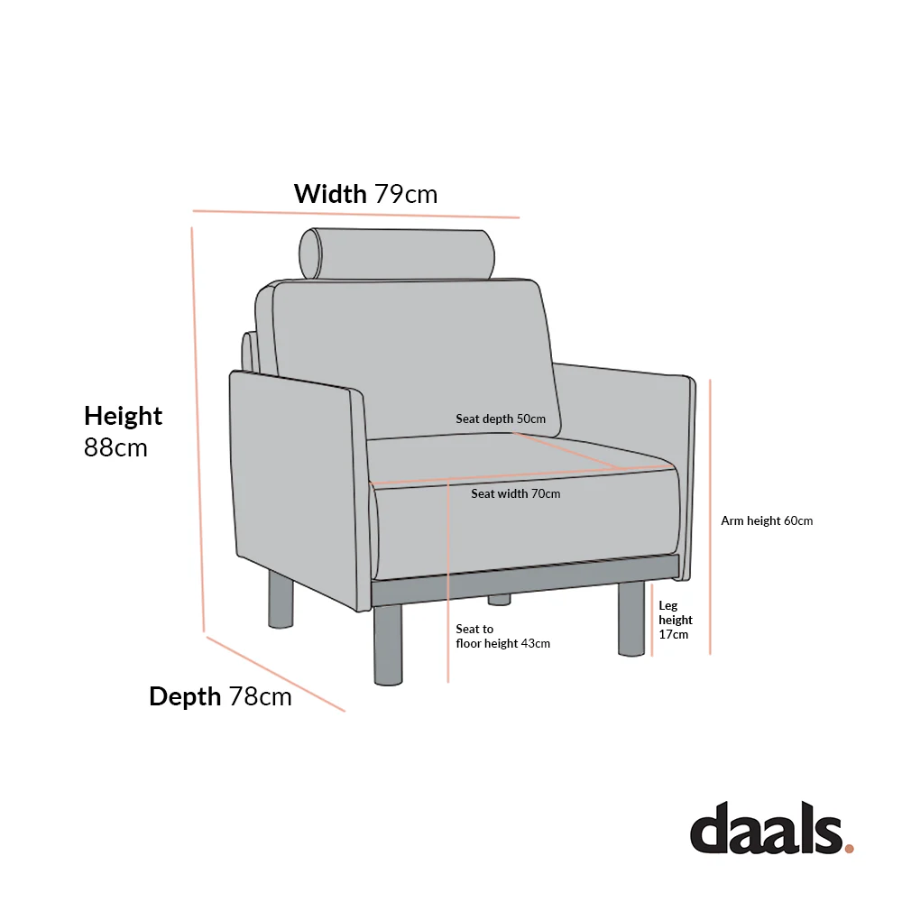 Timber Grey Marl Fabric Armchair - Image 6
