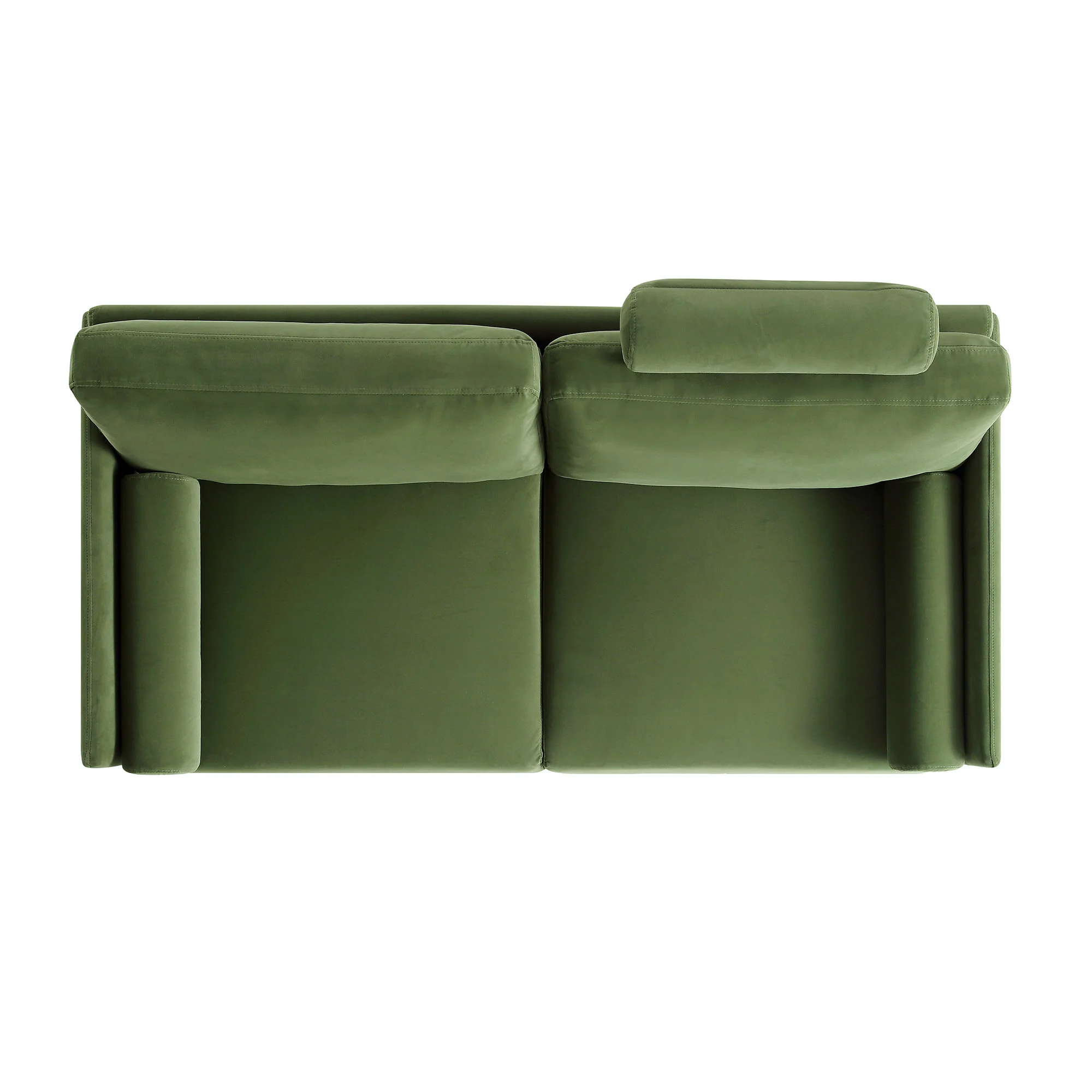 Timber Fern Green Velvet Sofa, 2-Seater - Image 8