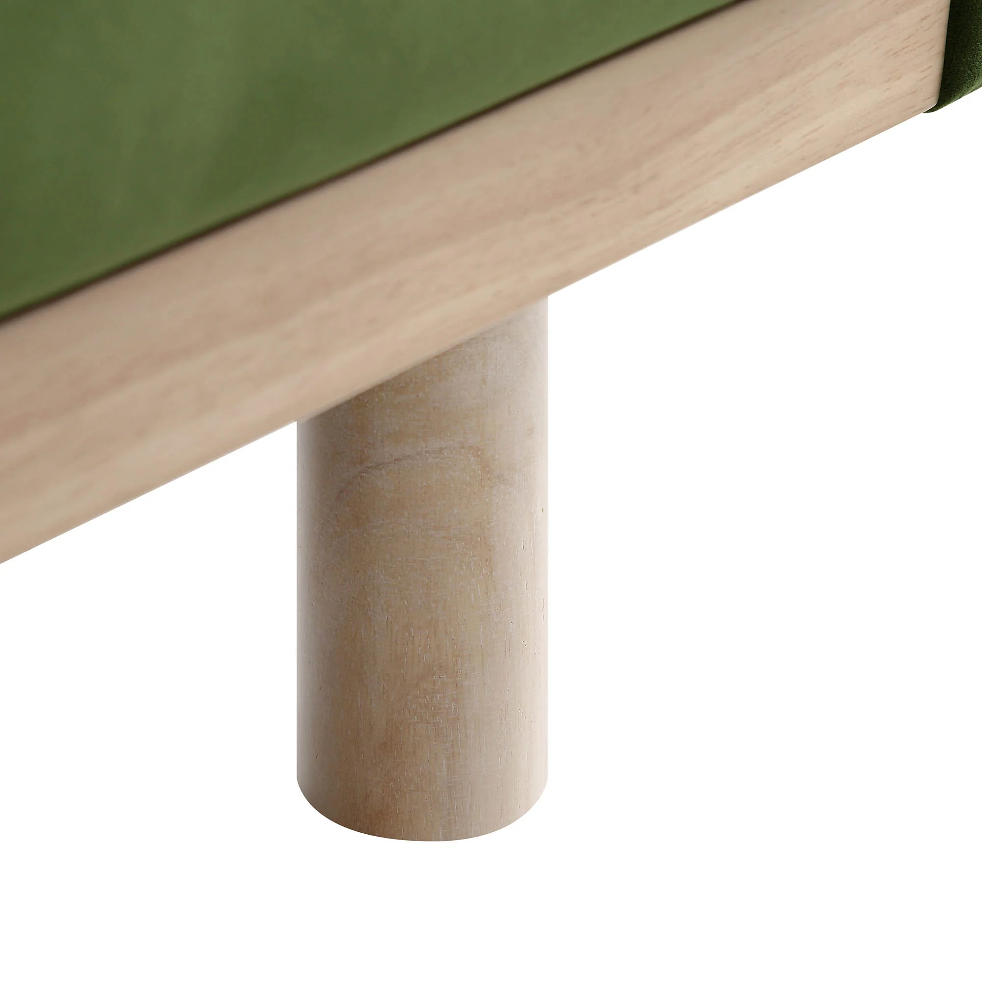 Timber Fern Green Velvet Sofa, 3-Seater - Image 14