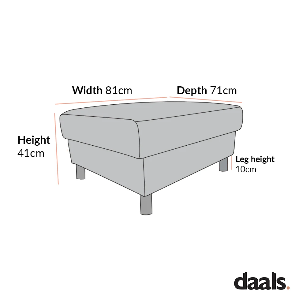 Timber Grey Marl Fabric Storage Ottoman - Image 8