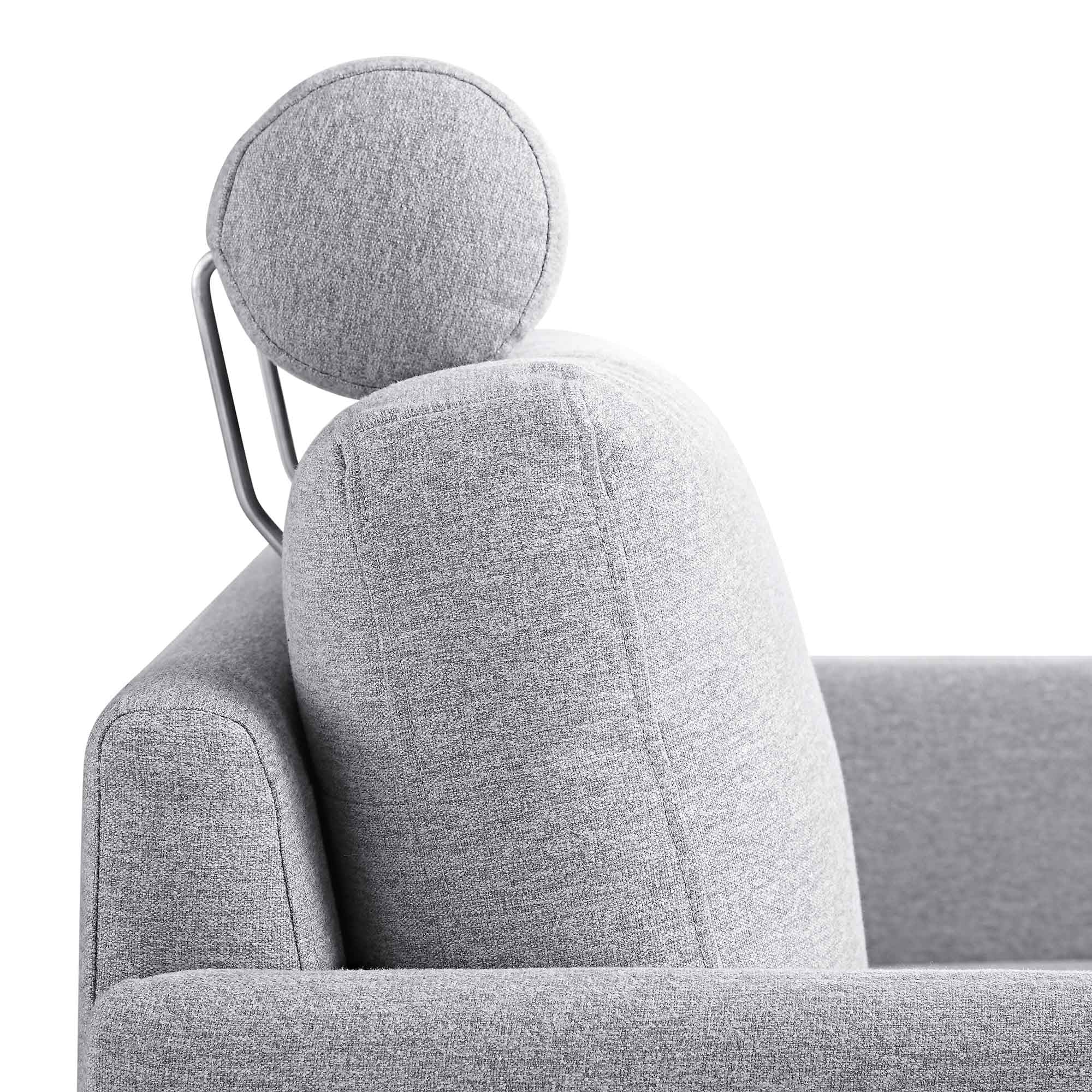 Timber Grey Marl Fabric Armchair - Image 11