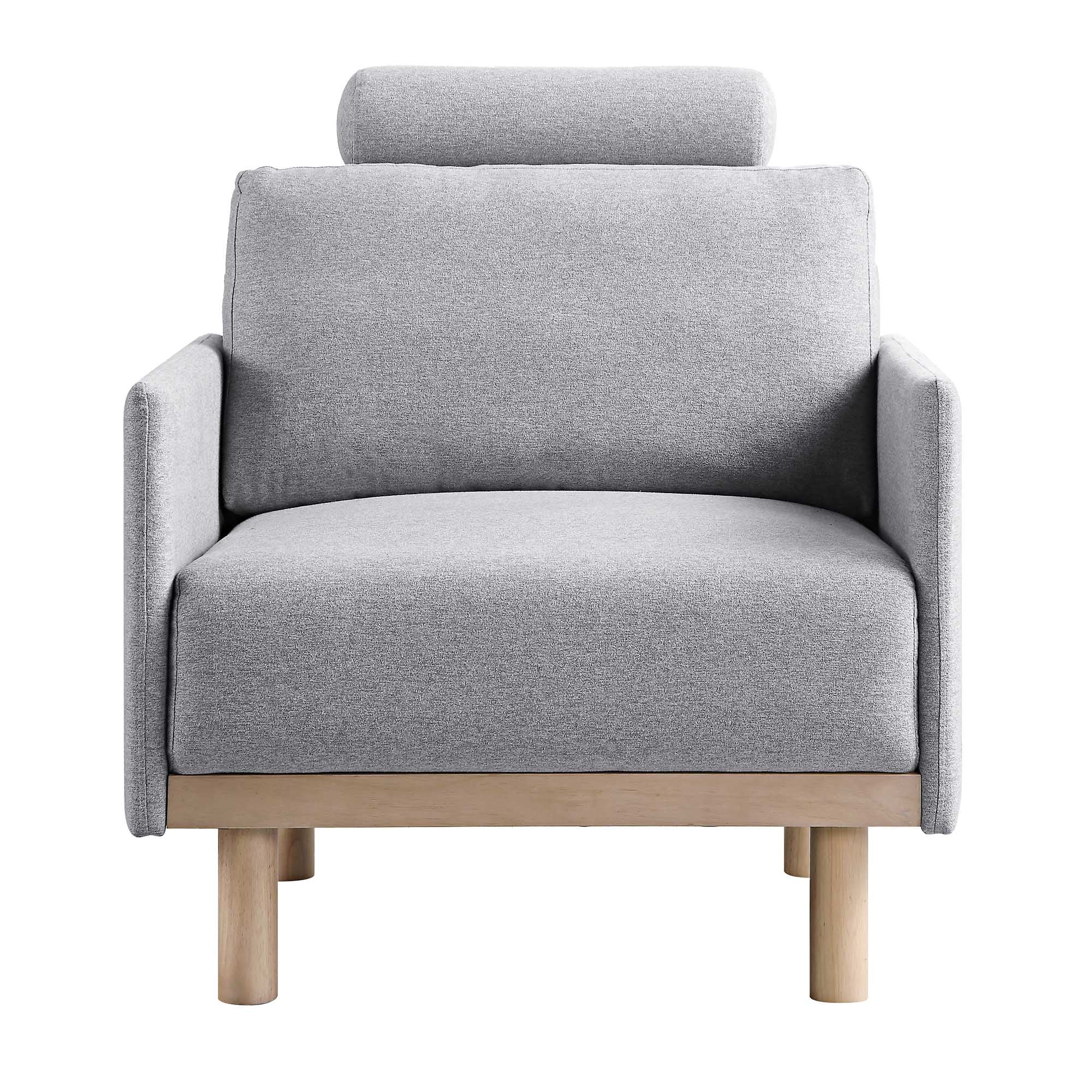 Timber Grey Marl Fabric Armchair - Image 5