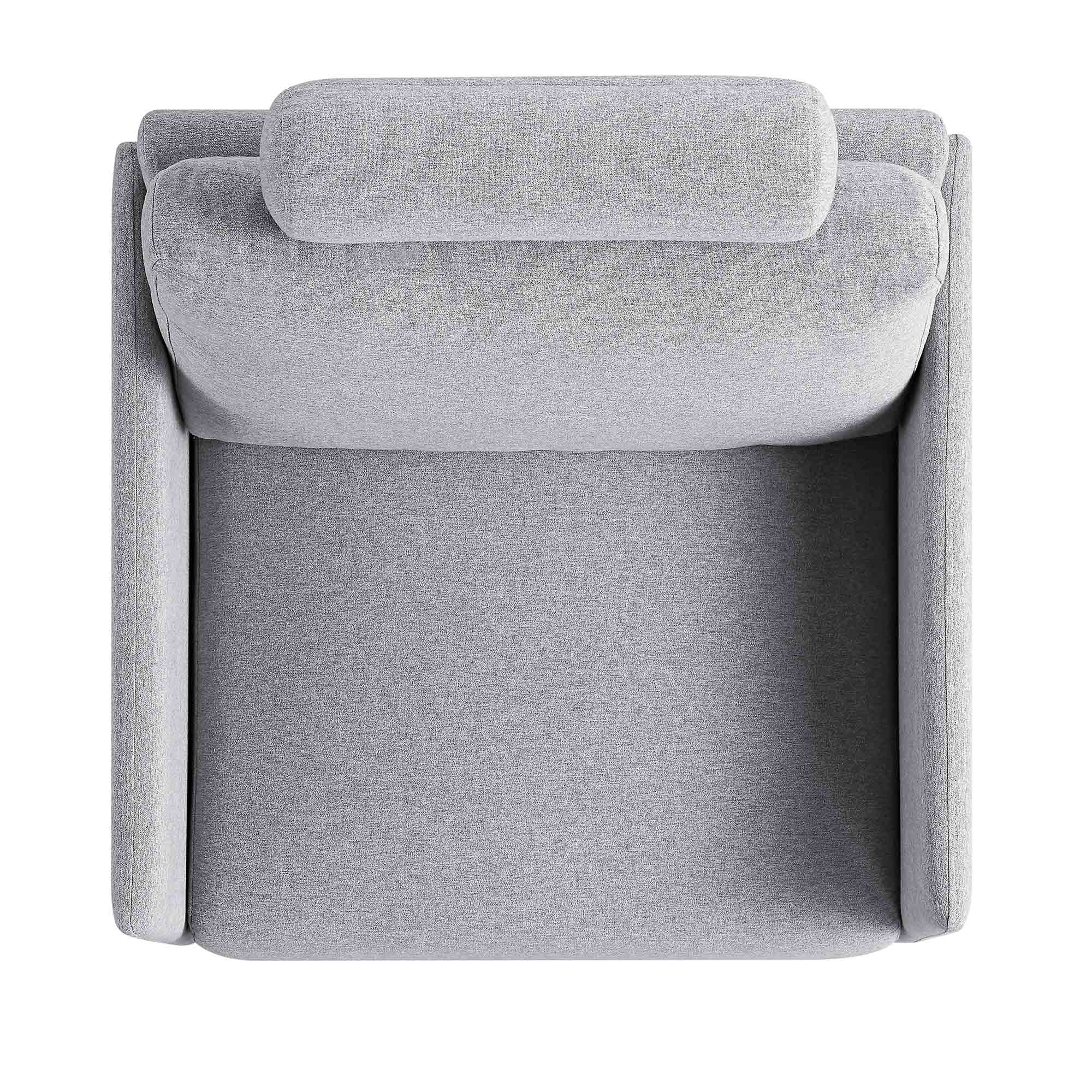 Timber Grey Marl Fabric Armchair - Image 7