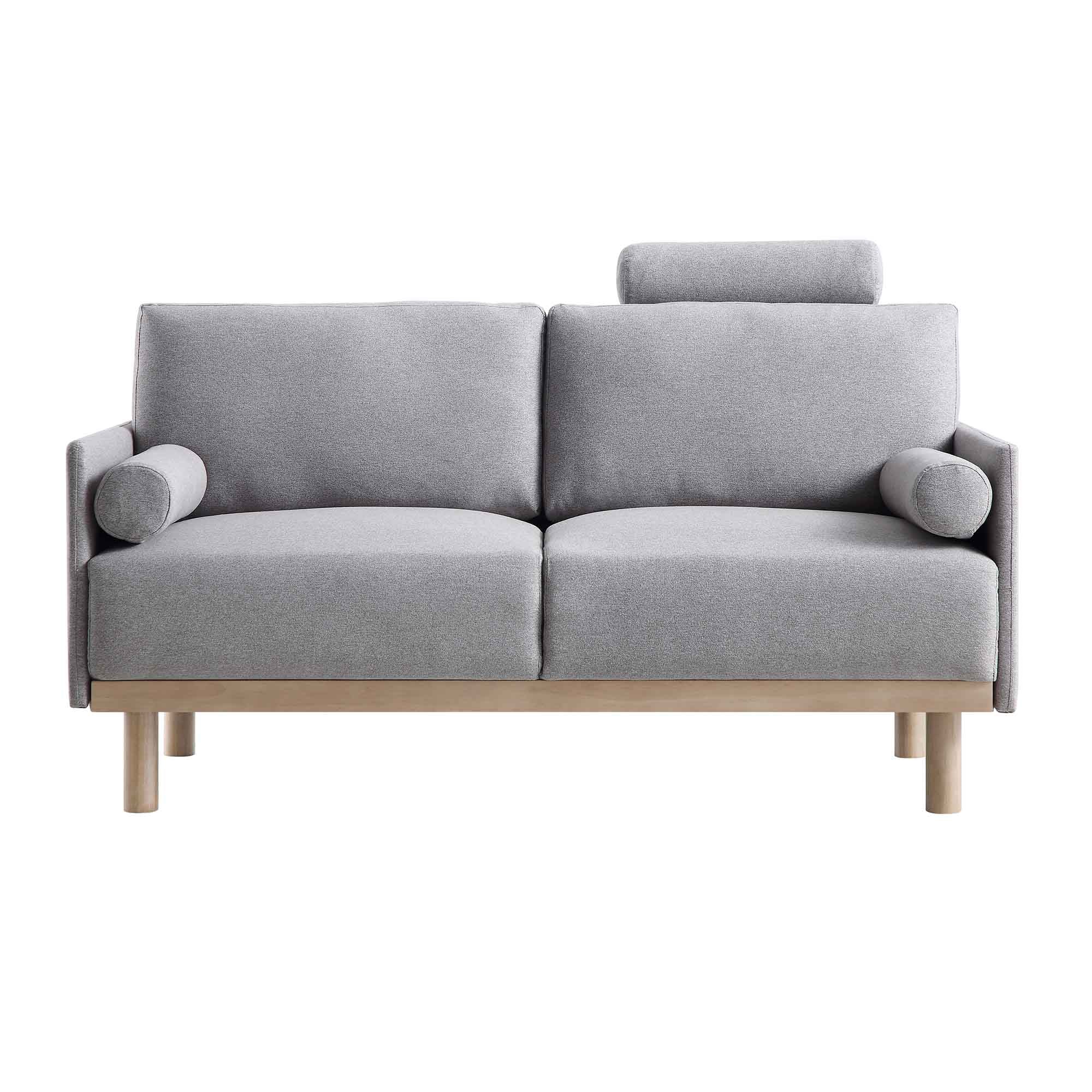 Timber Grey Marl Fabric Sofa, 2-Seater - Image 4