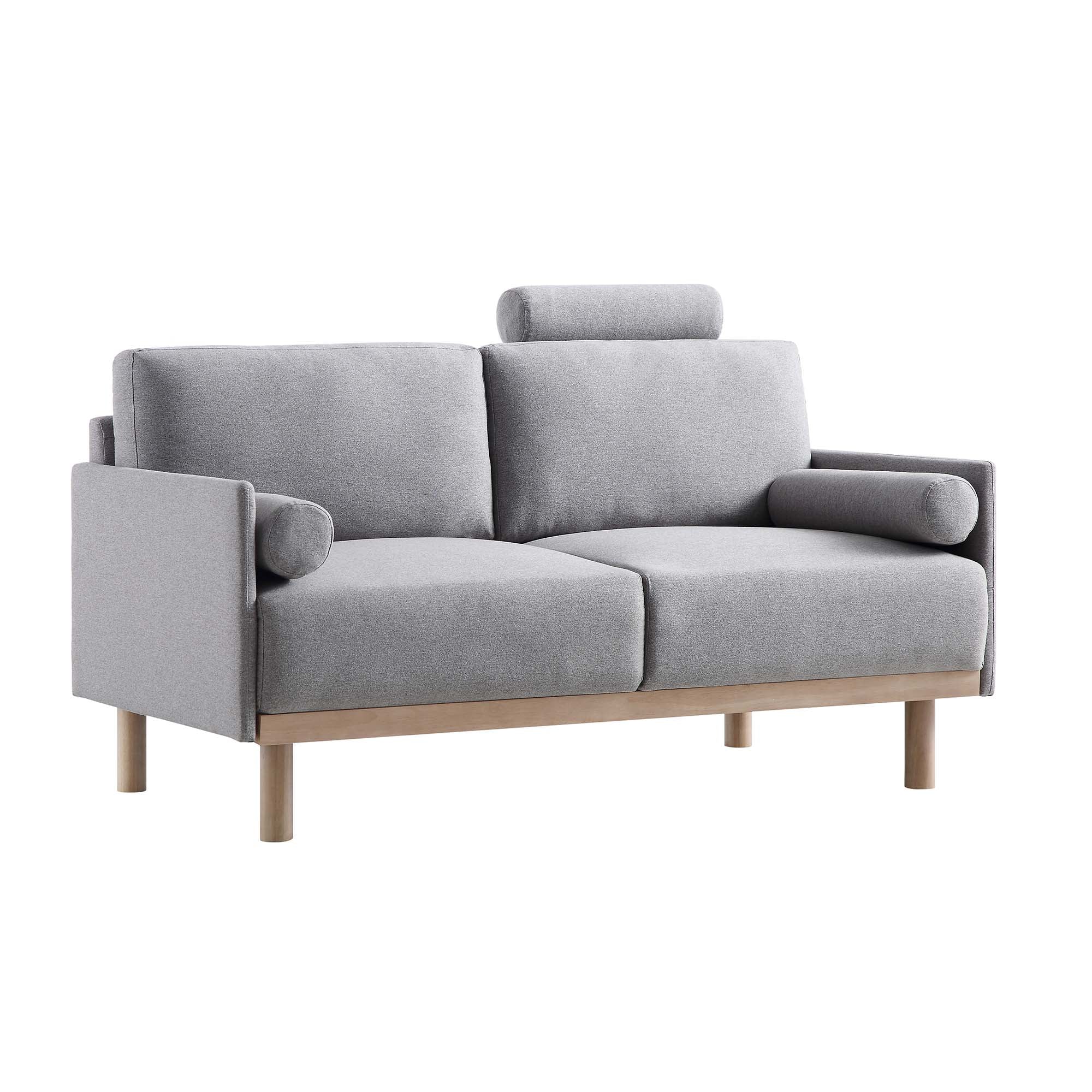 Timber Grey Marl Fabric Sofa, 2-Seater - Image 7