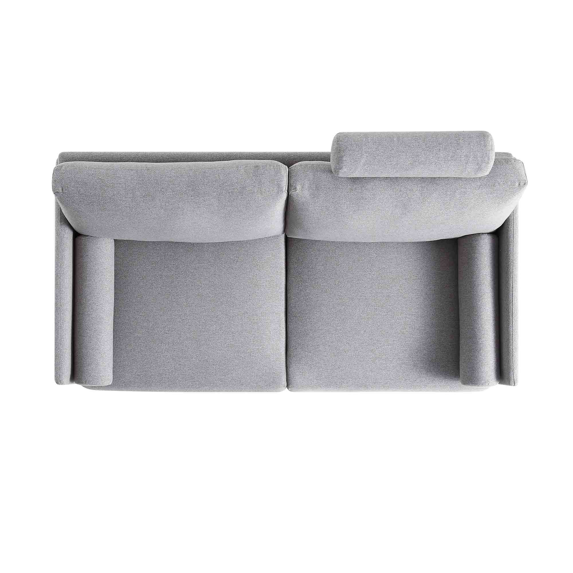 Timber Grey Marl Fabric Sofa, 2-Seater - Image 8