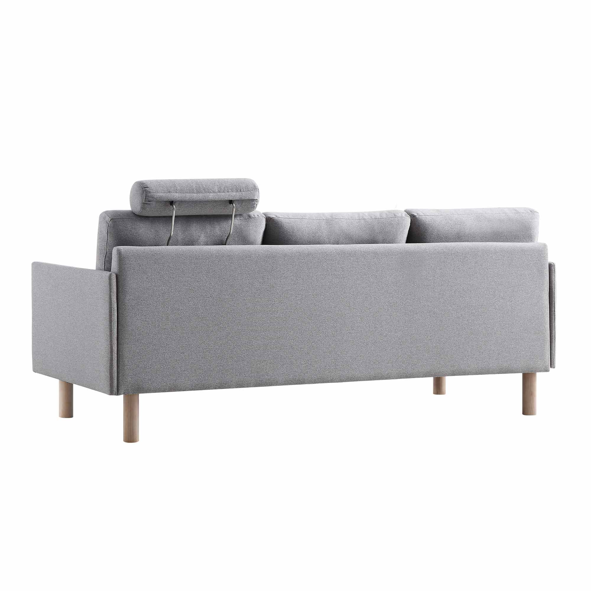 Timber Grey Marl Fabric Sofa, 3-Seater - Image 10
