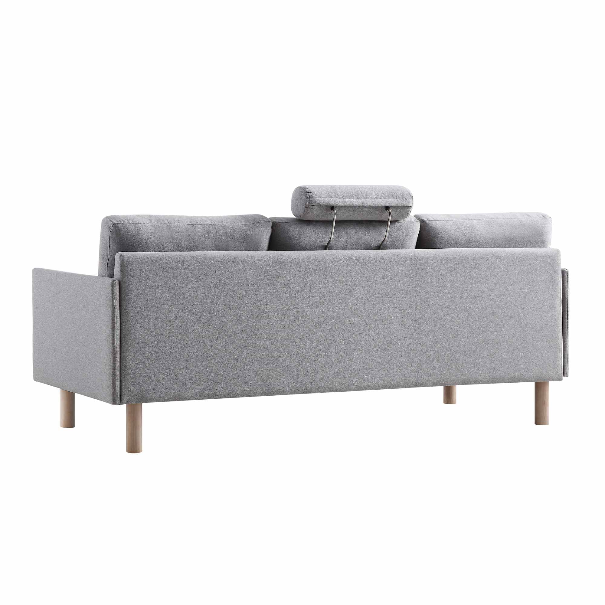 Timber Grey Marl Fabric Sofa, 3-Seater - Image 11