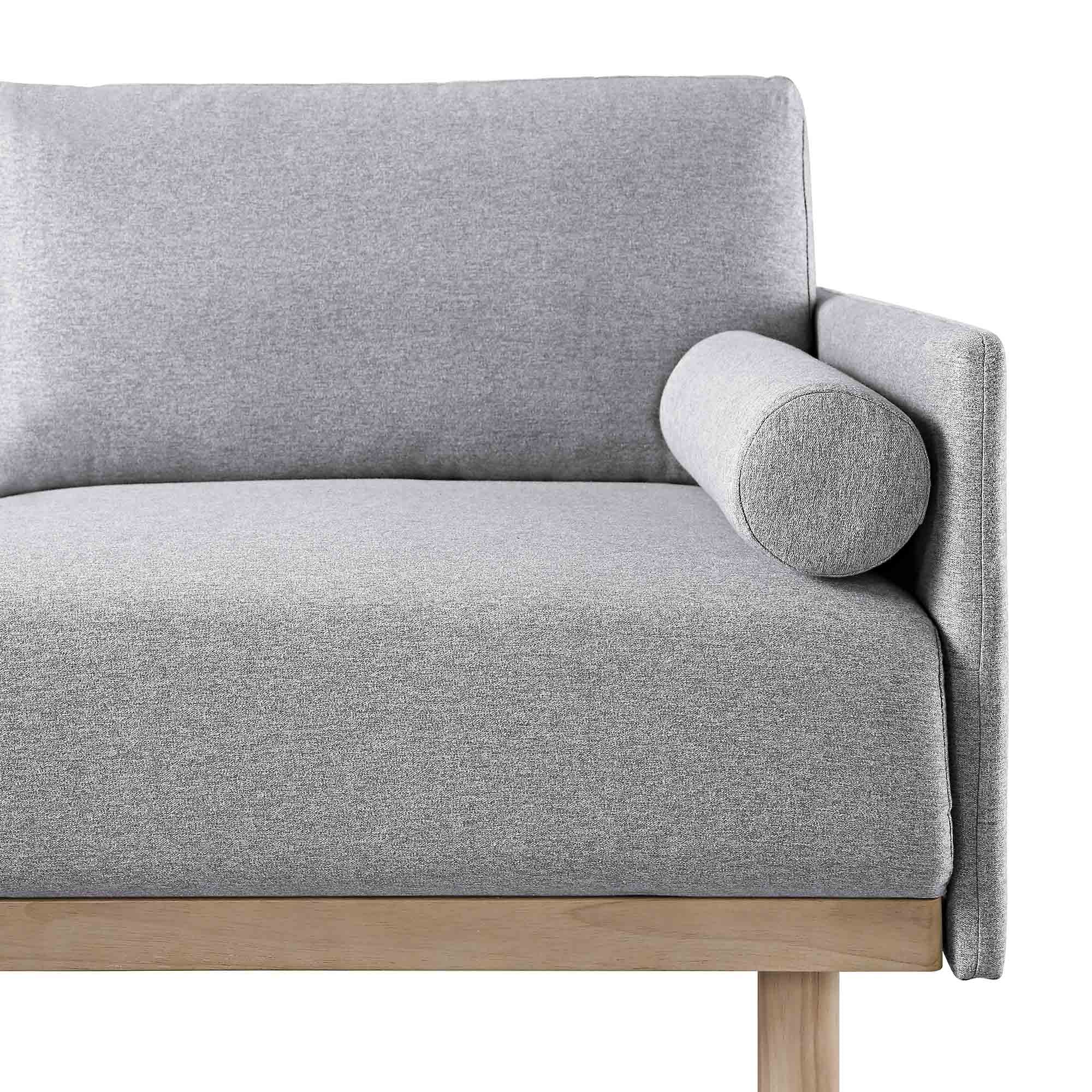 Timber Grey Marl Fabric Sofa, Large 3-Seater Chaise Sofa Left Hand Facing - Image 13