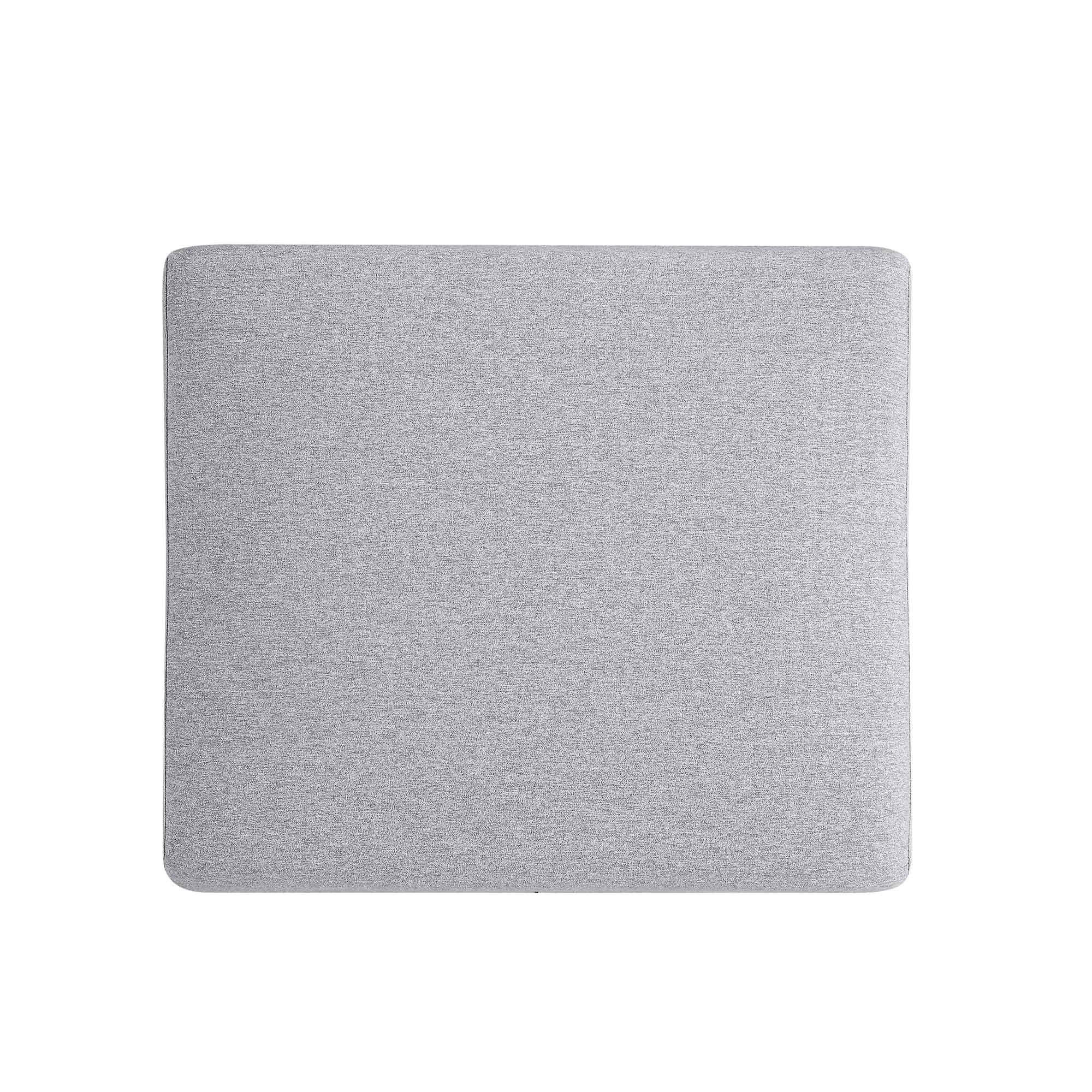 Timber Grey Marl Fabric Storage Ottoman - Image 11